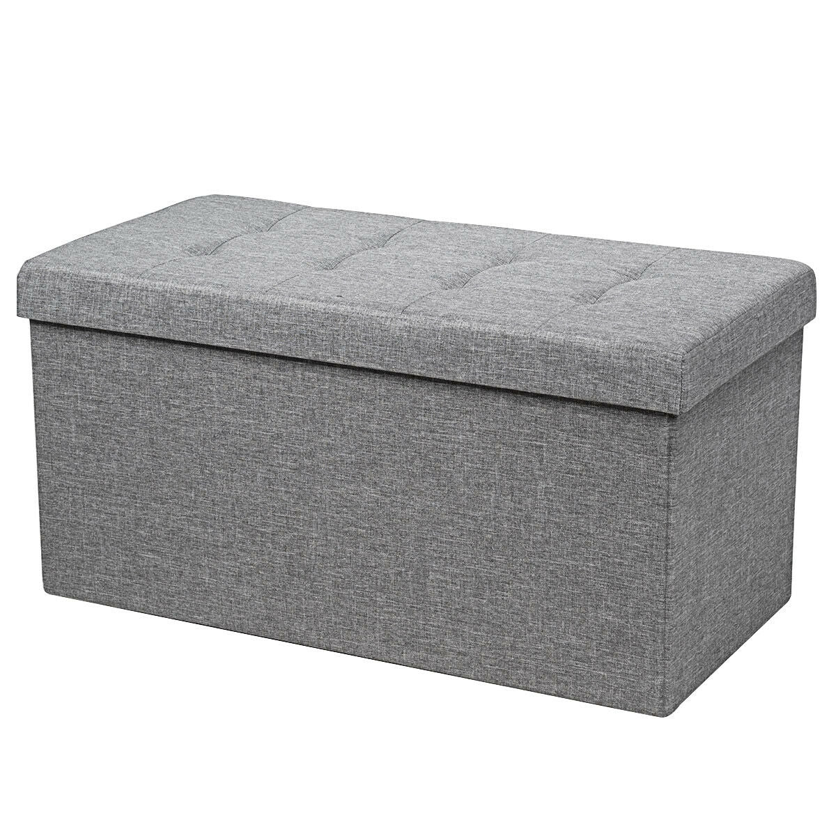 31.5 Inch Foldable Fabric Storage, Removable Bin, Light Gray - Image 5