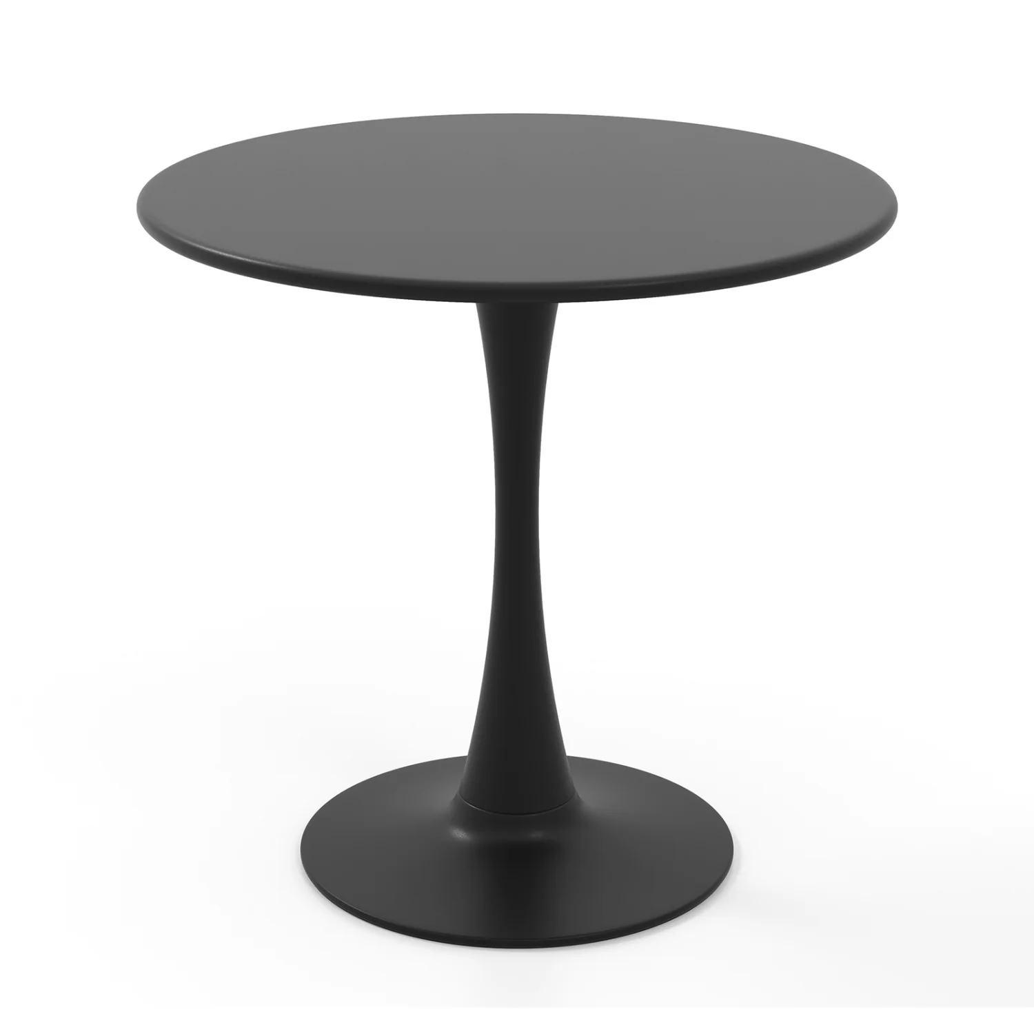 31.5 Inch Round Dining Table, Anti-Slip PP Ring, Black - Image 4
