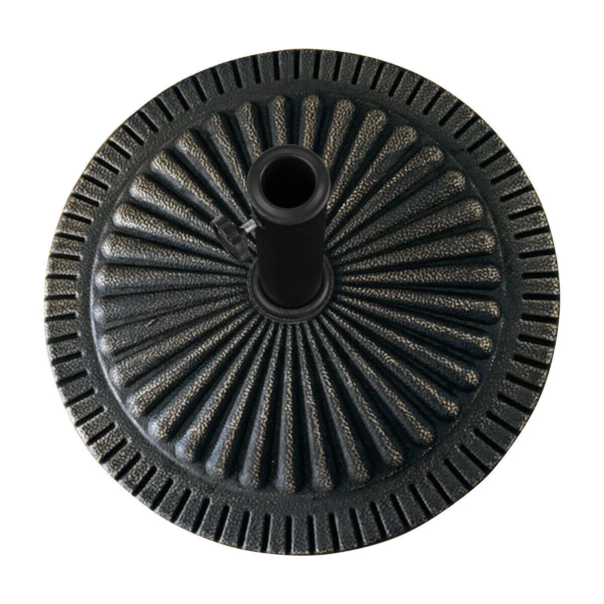 31.5 Lbs Heavy-Duty Outdoor Umbrella Base, Black, Bronze - Image 5