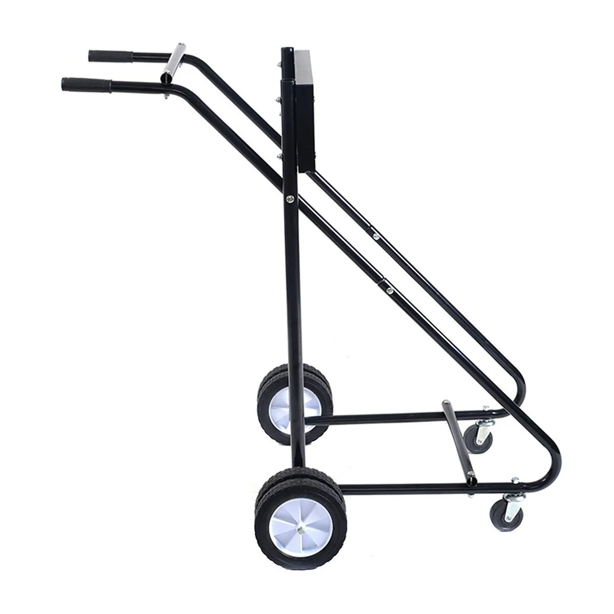 315 LBS Outboard Boat Motor Stand Carrier Cart Dolly Storage Pro Heavy Duty, Black - Image 6