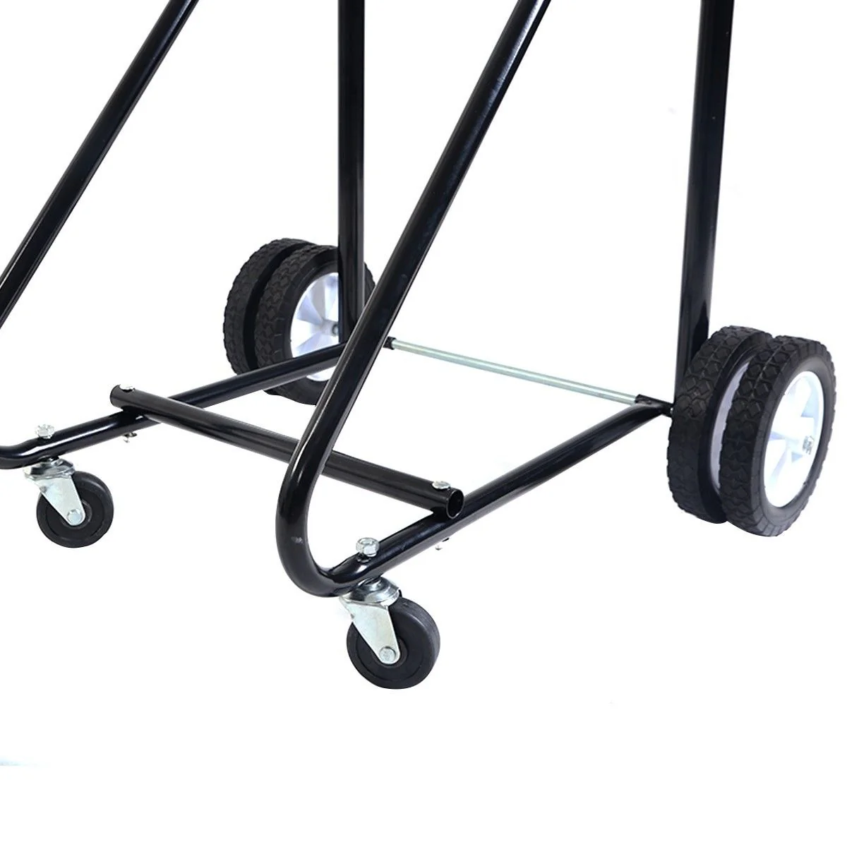 315 LBS Outboard Boat Motor Stand Carrier Cart Dolly Storage Pro Heavy Duty, Black - Image 8