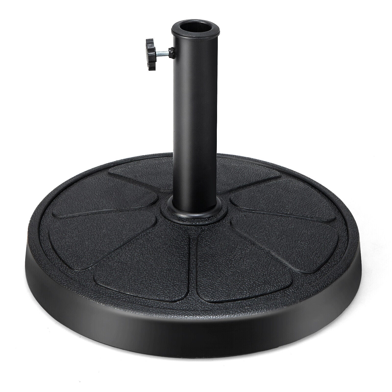 31LBS 18 Inch Round Outdoor Umbrella Base, Black - Image 4