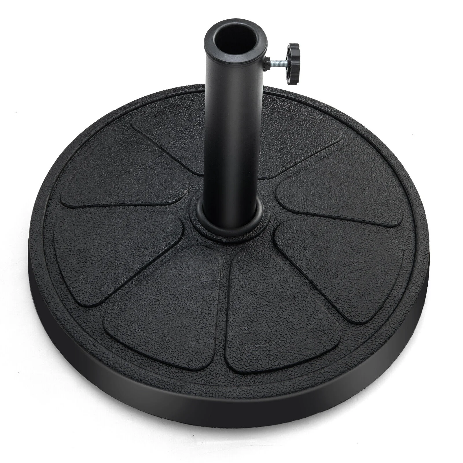 31LBS 18 Inch Round Outdoor Umbrella Base, Black - Image 5