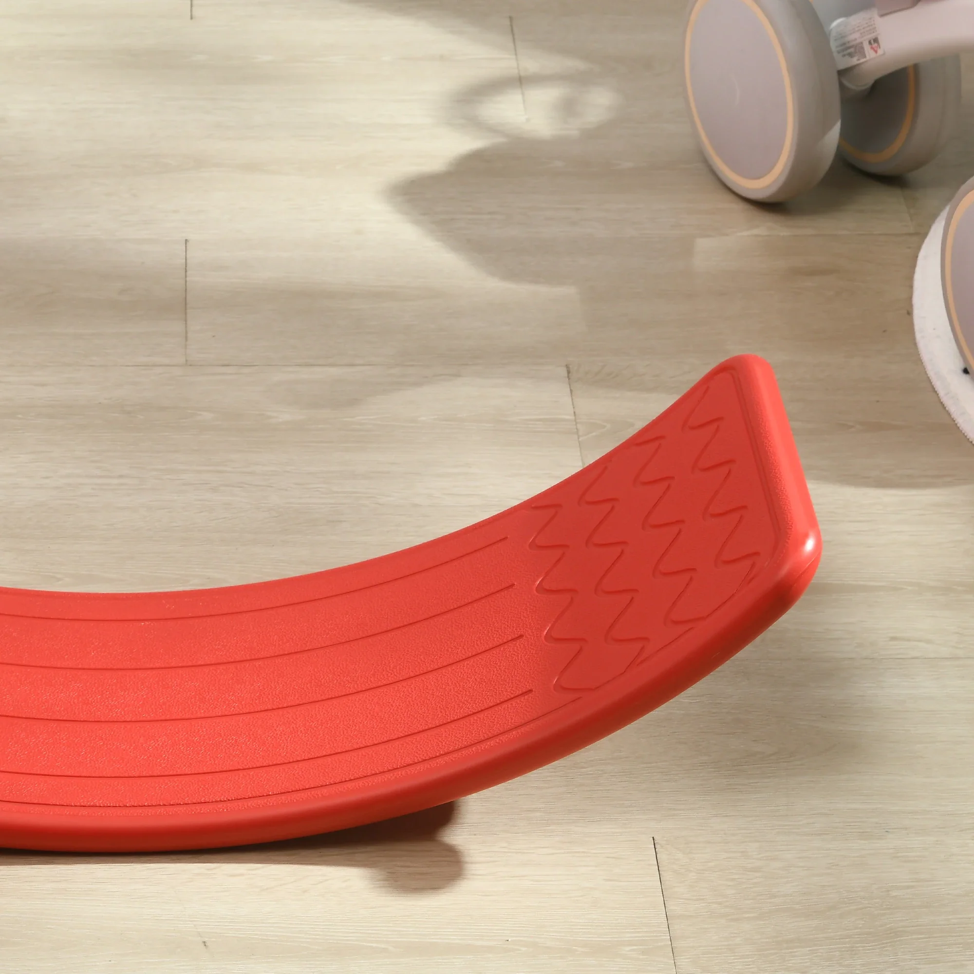 32.3" Balance Board, Wobble Board, Kids Rocker, Montessori Toy, Red - Image 10