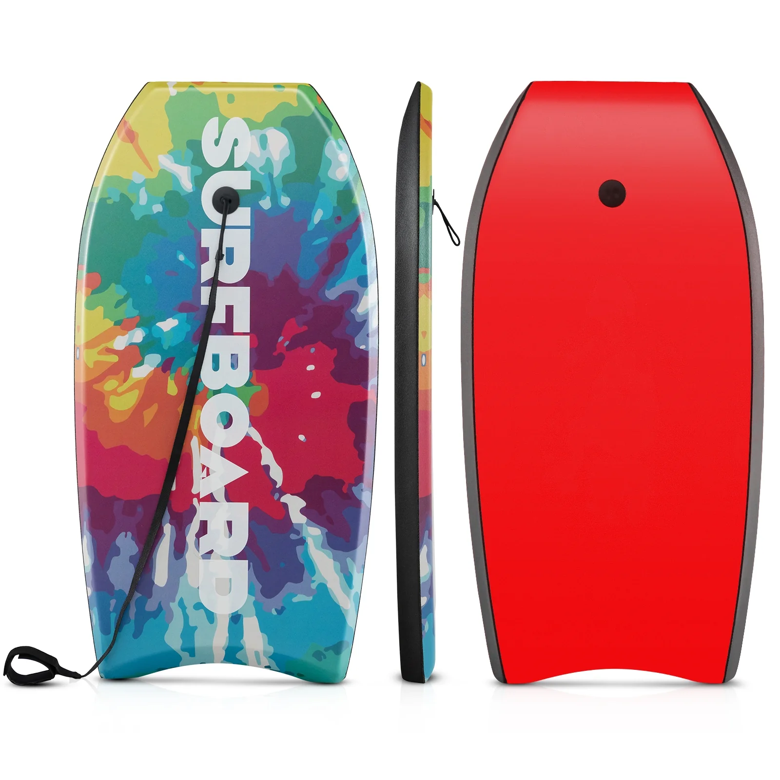 33/37/41 Inch Lightweight Body Board, EPS Core XPE Deck HDPE Bottom, Multicolor1-S - Image 4