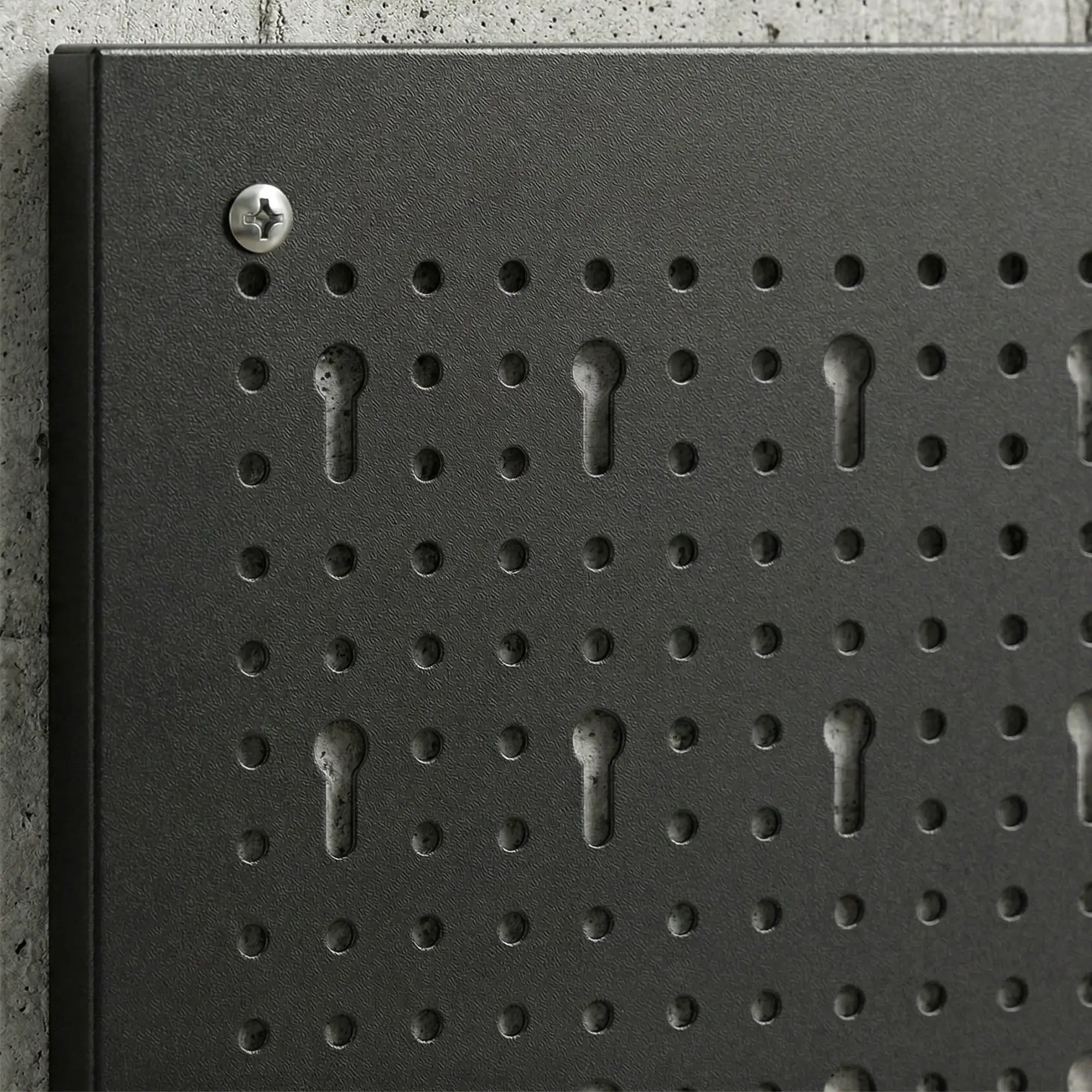 33 Piece Metal Pegboard Panels, Peg Board with 16 Hooks, Bins and Racks, Black and Orange - Image 9