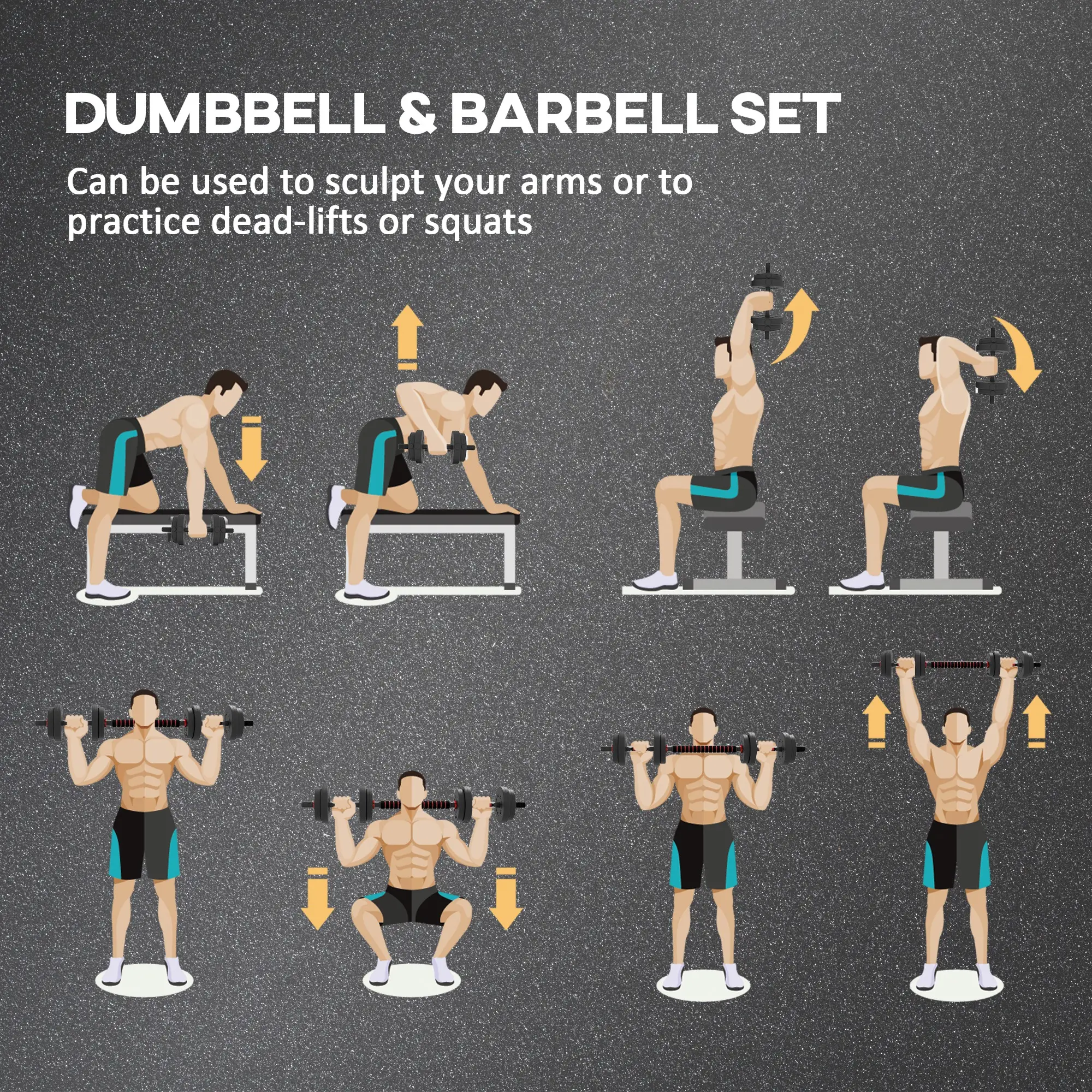 33lbs Adjustable Dumbbell Set, Hand Weights for Fitness, Black and Red - Image 4
