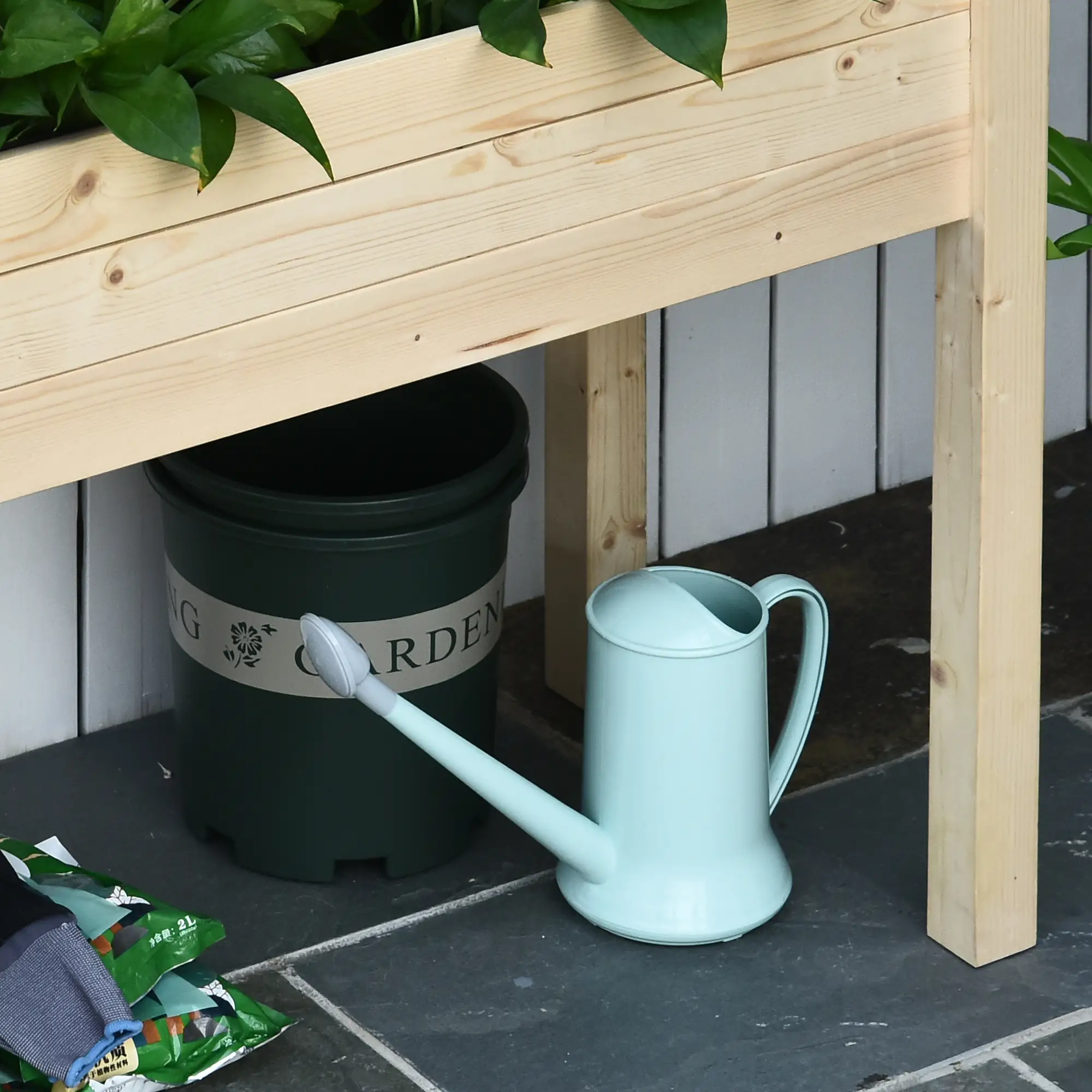 34"x18"x30" Wooden Raised Garden Bed, Elevated Planter Box with Legs, Natural - Image 8