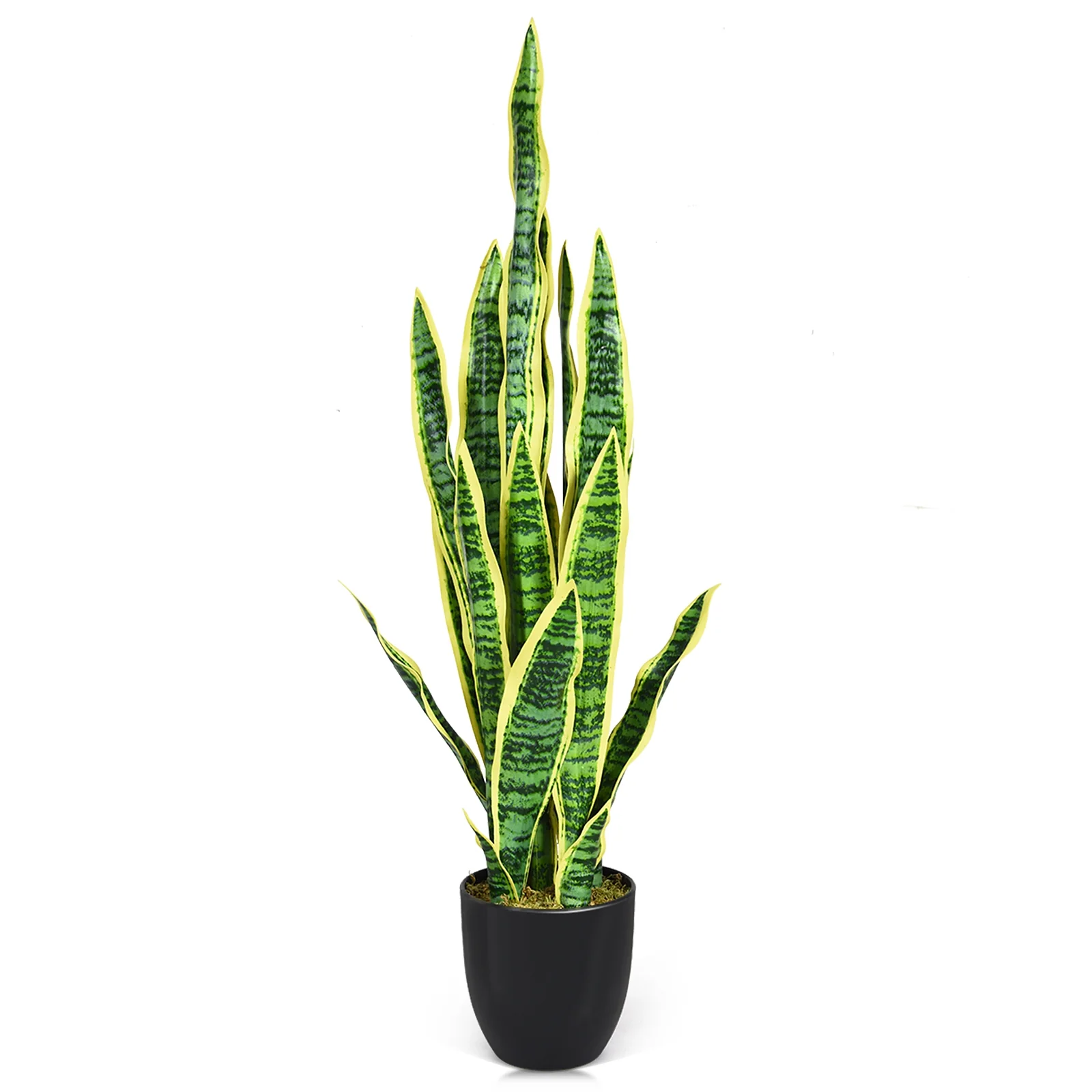 35.5 Inch Artificial Snake Plant, Green