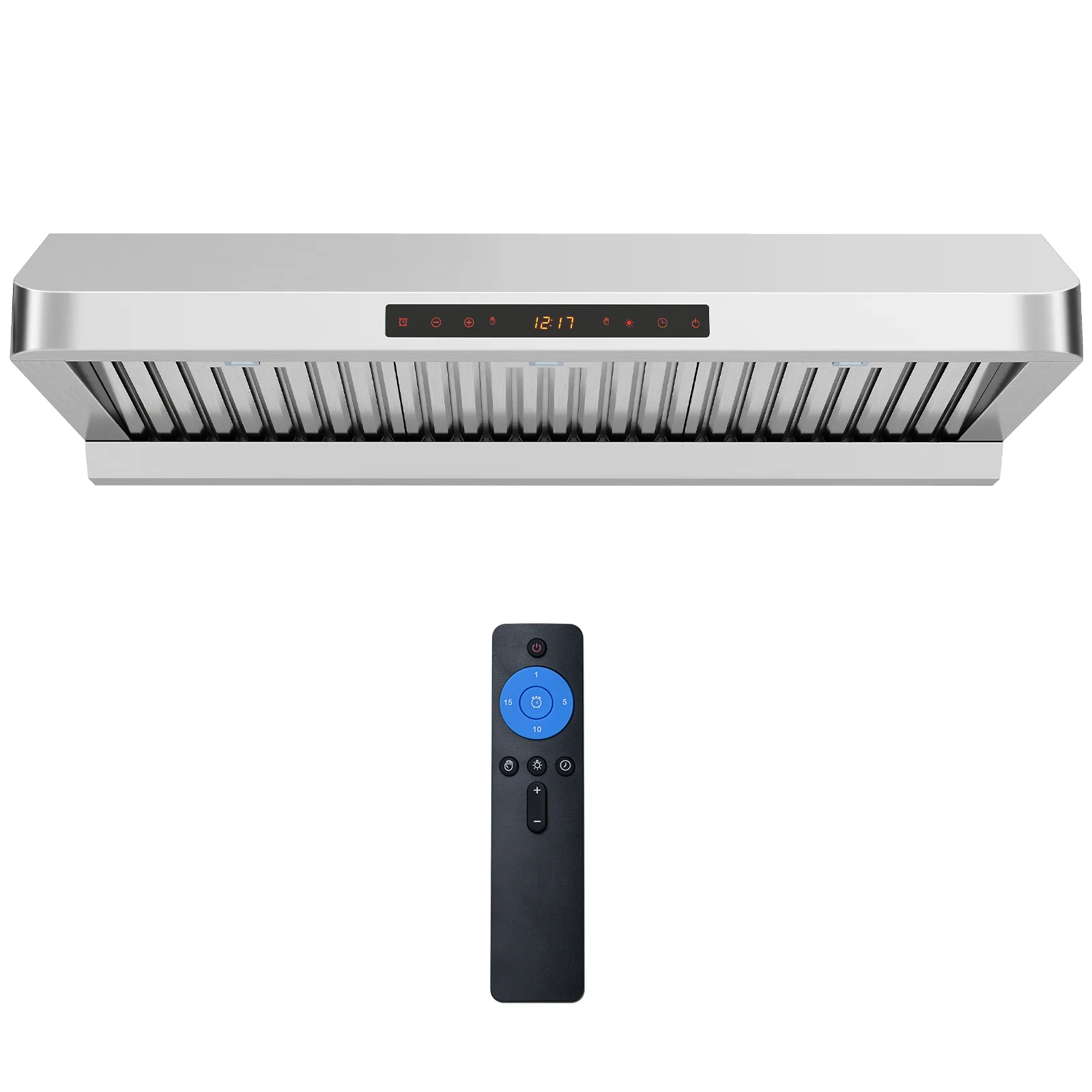 36 Inch Under Cabinet Range Hood 900 CFM Kitchen Stove Vent with Oil Collector, Silver - Image 4