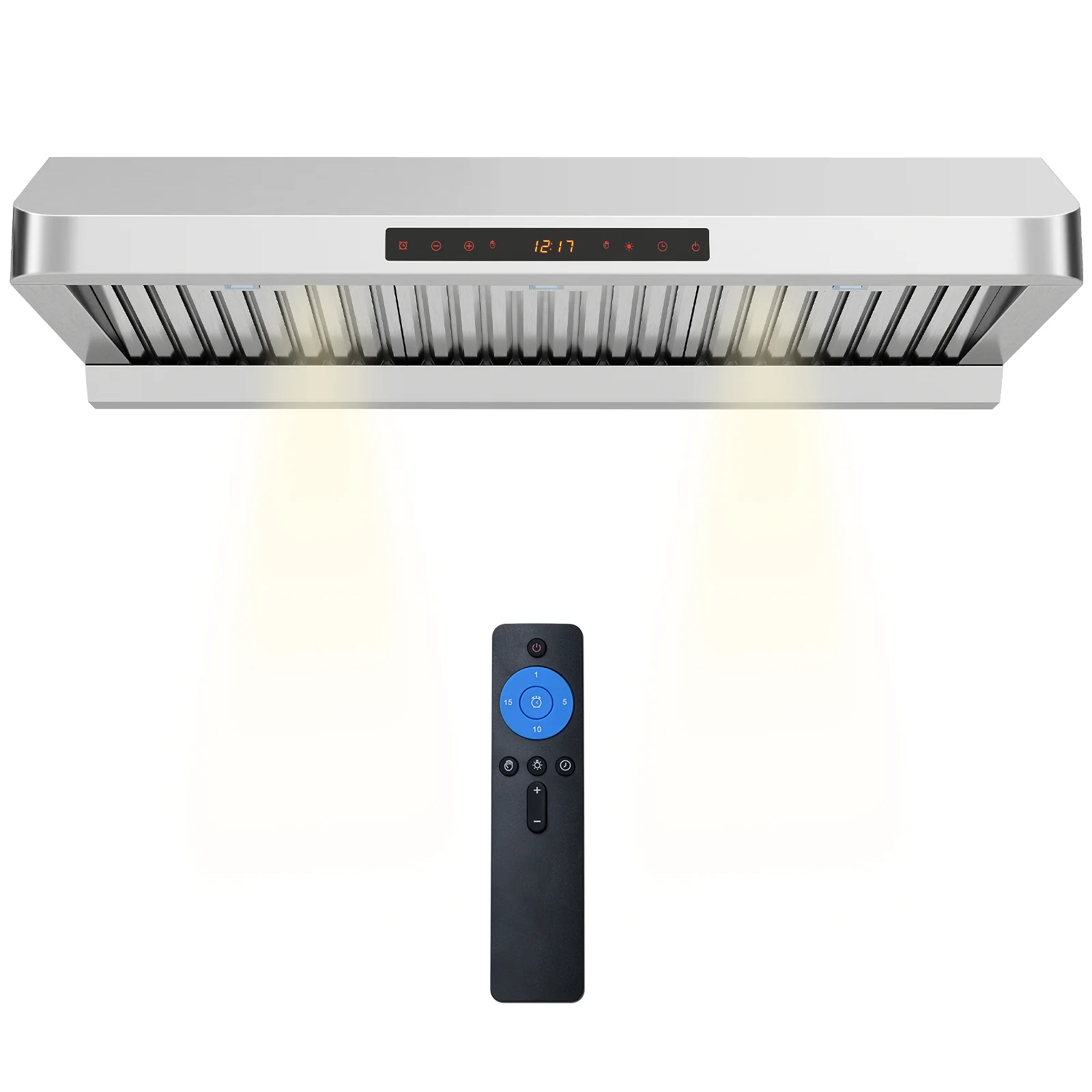 36 Inch Under Cabinet Range Hood 900 CFM Kitchen Stove Vent with Oil Collector, Silver - Image 5