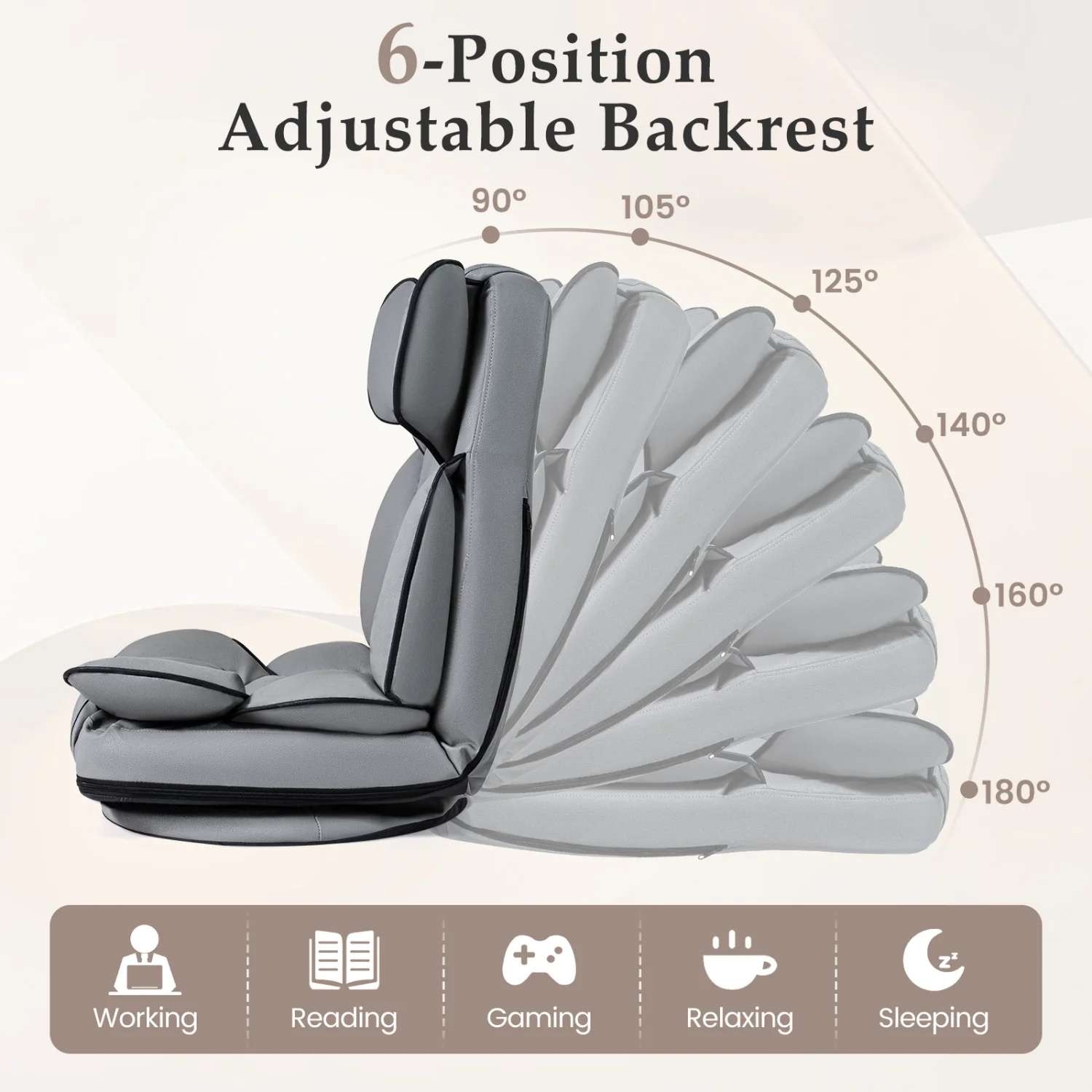 360° Swivel Floor Gaming Chair - Image 7