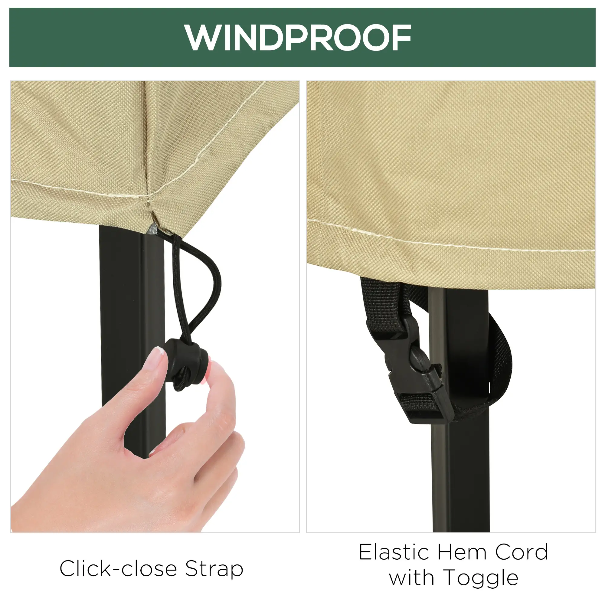 38.2-Inch Waterproof Chair Cover, Outdoor Patio Furniture Protector - Image 5