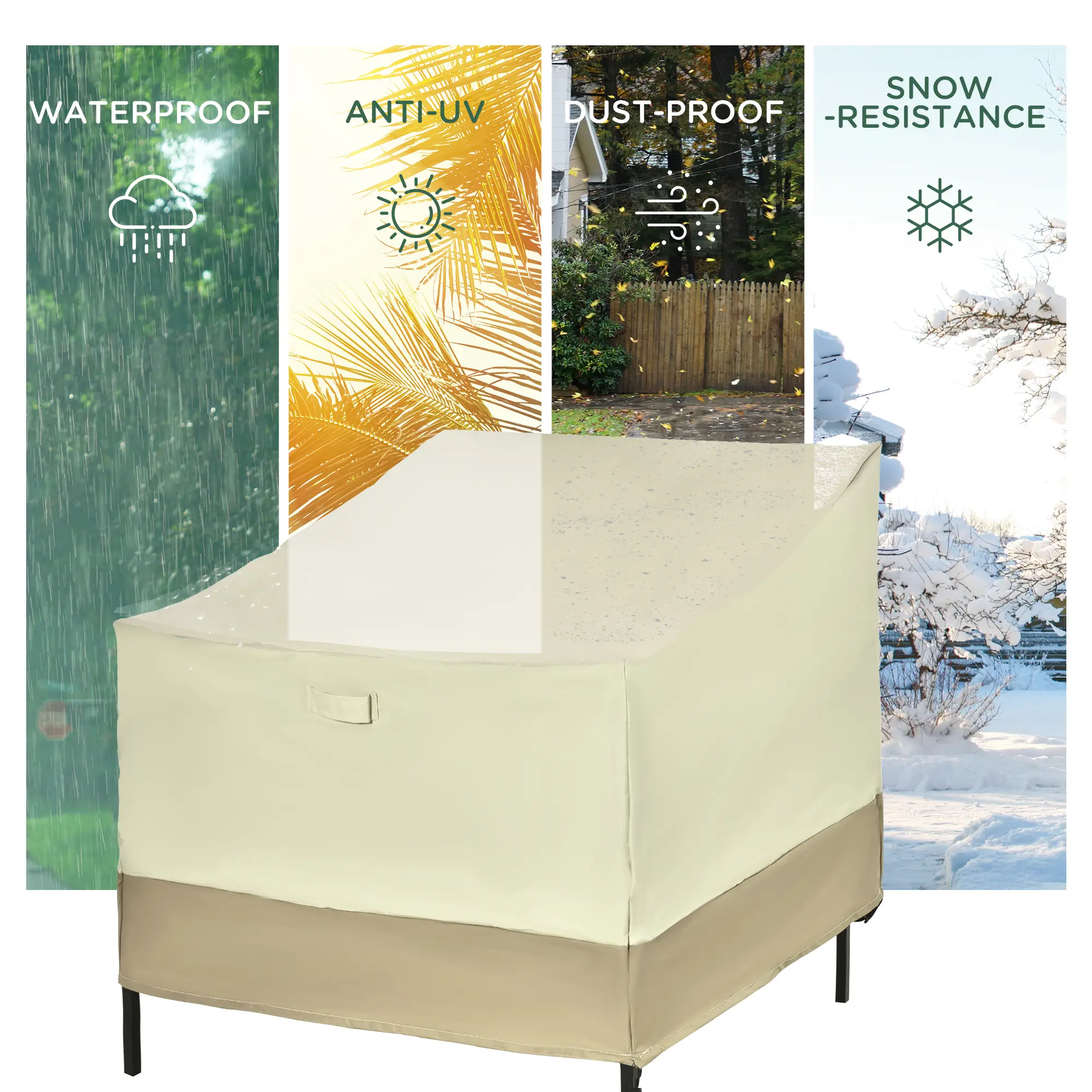 38.2-Inch Waterproof Chair Cover, Outdoor Patio Furniture Protector - Image 6