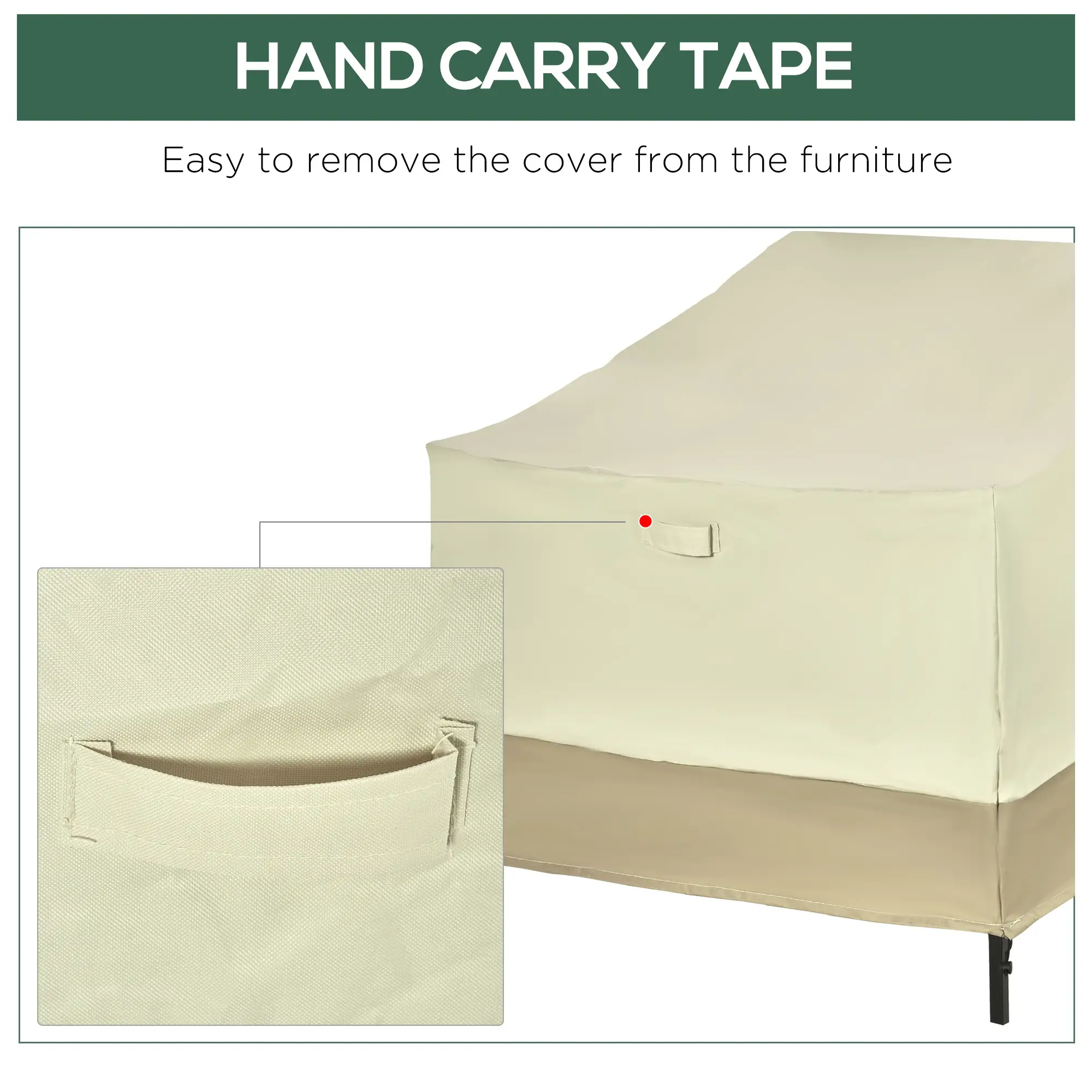 38.2-Inch Waterproof Chair Cover, Outdoor Patio Furniture Protector - Image 7