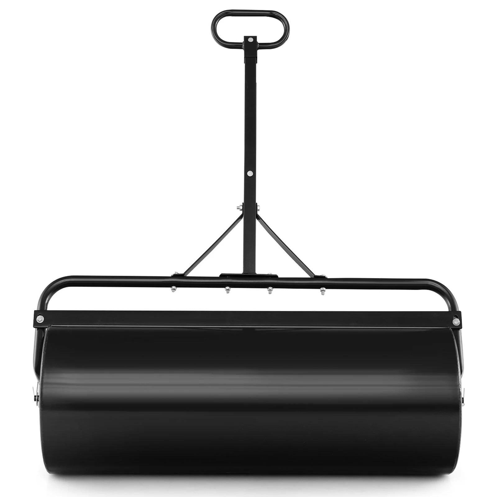 39 Inch Wide Push Tow Lawn Roller, Black - Image 5