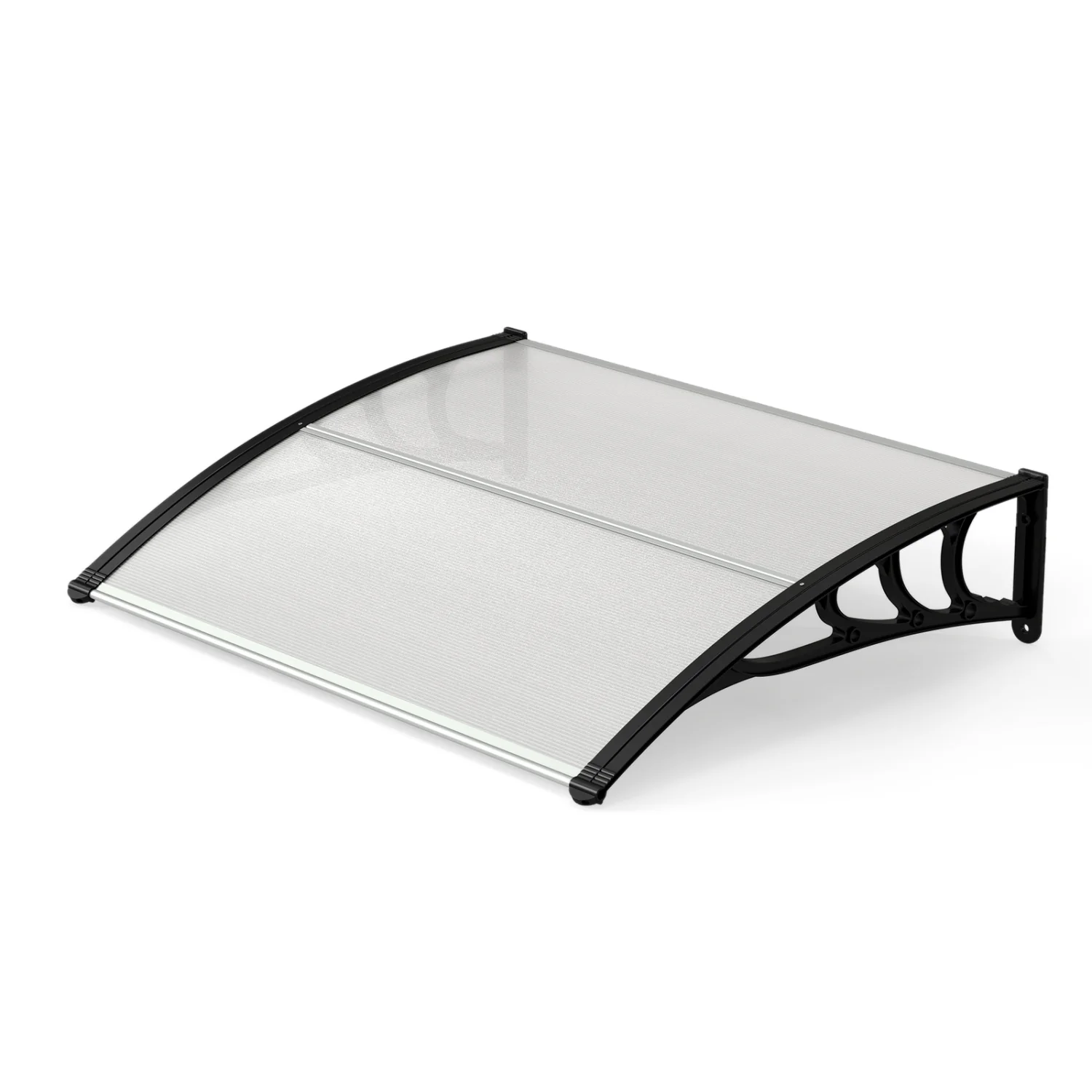 39 x 30 Inch Outdoor Door Awning Canopy, Exterior, Black