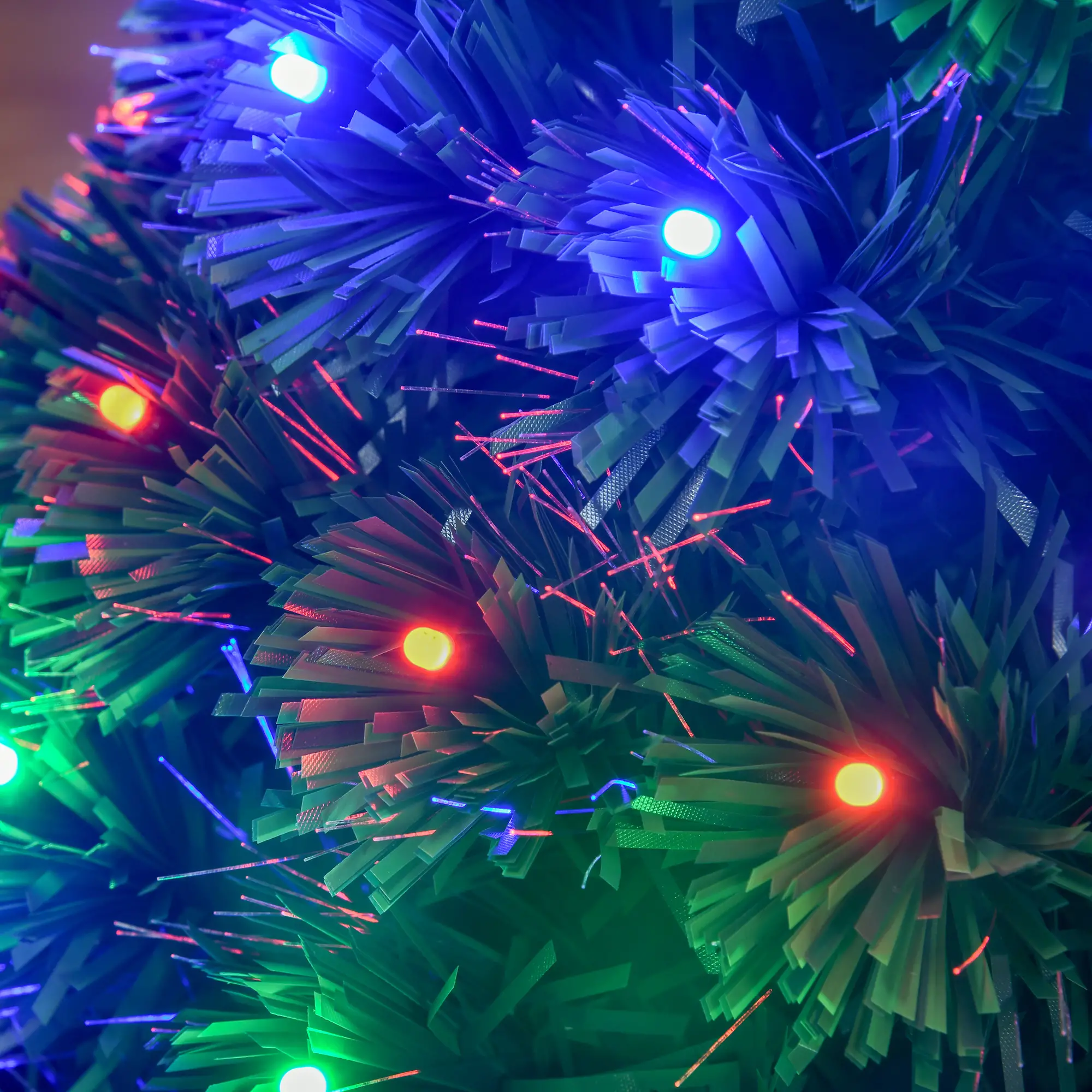 3FT Pre-Lit LED Fiber Optic Christmas Tree, With Stand - Image 10