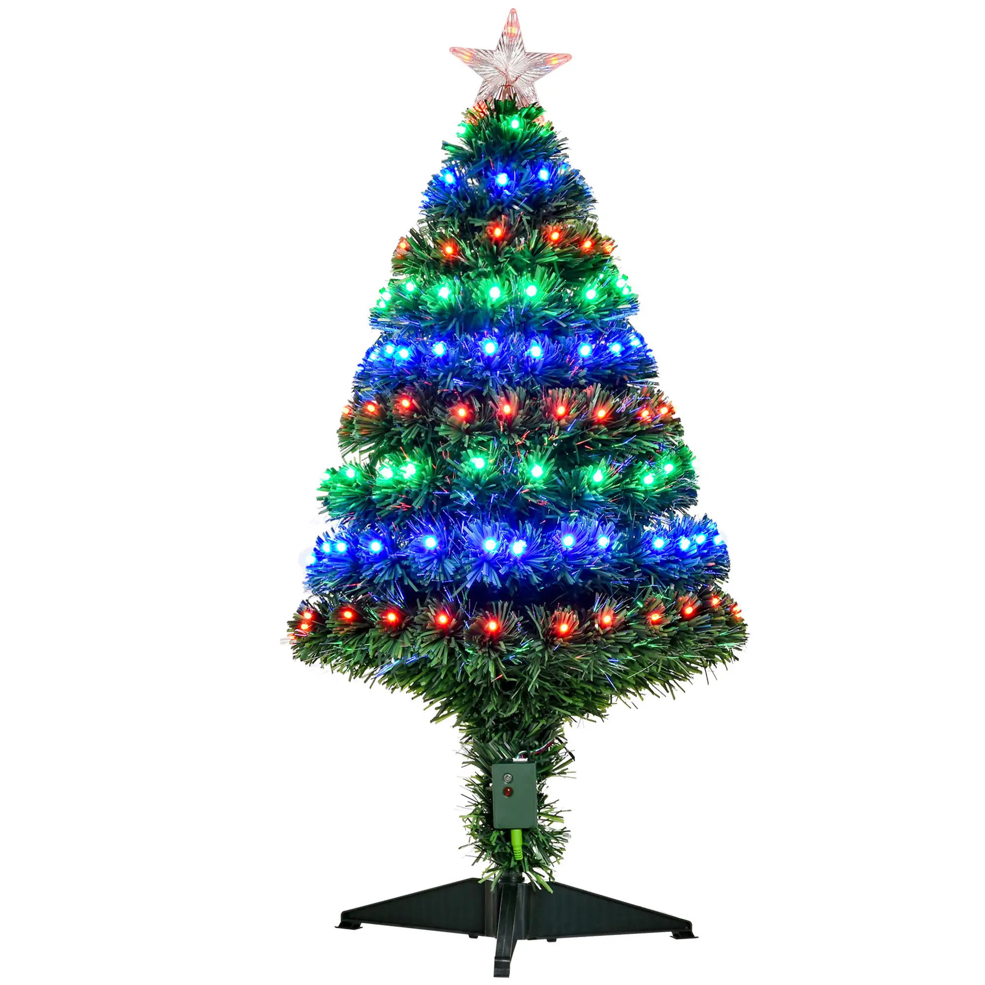 3FT Pre-Lit LED Fiber Optic Christmas Tree, With Stand - Image 11