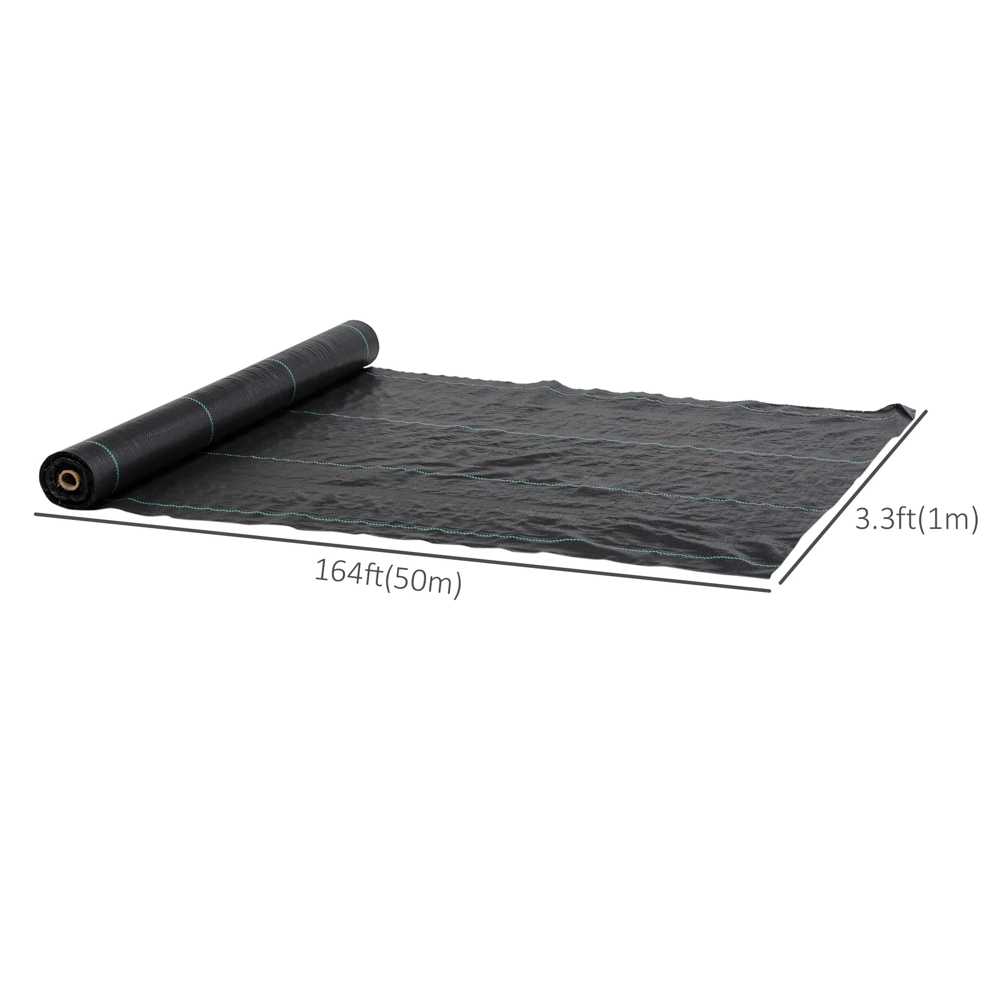 3ft x 164ft Weed Barrier, Landscape Fabric, Heavy-Duty, 2oz - Image 3