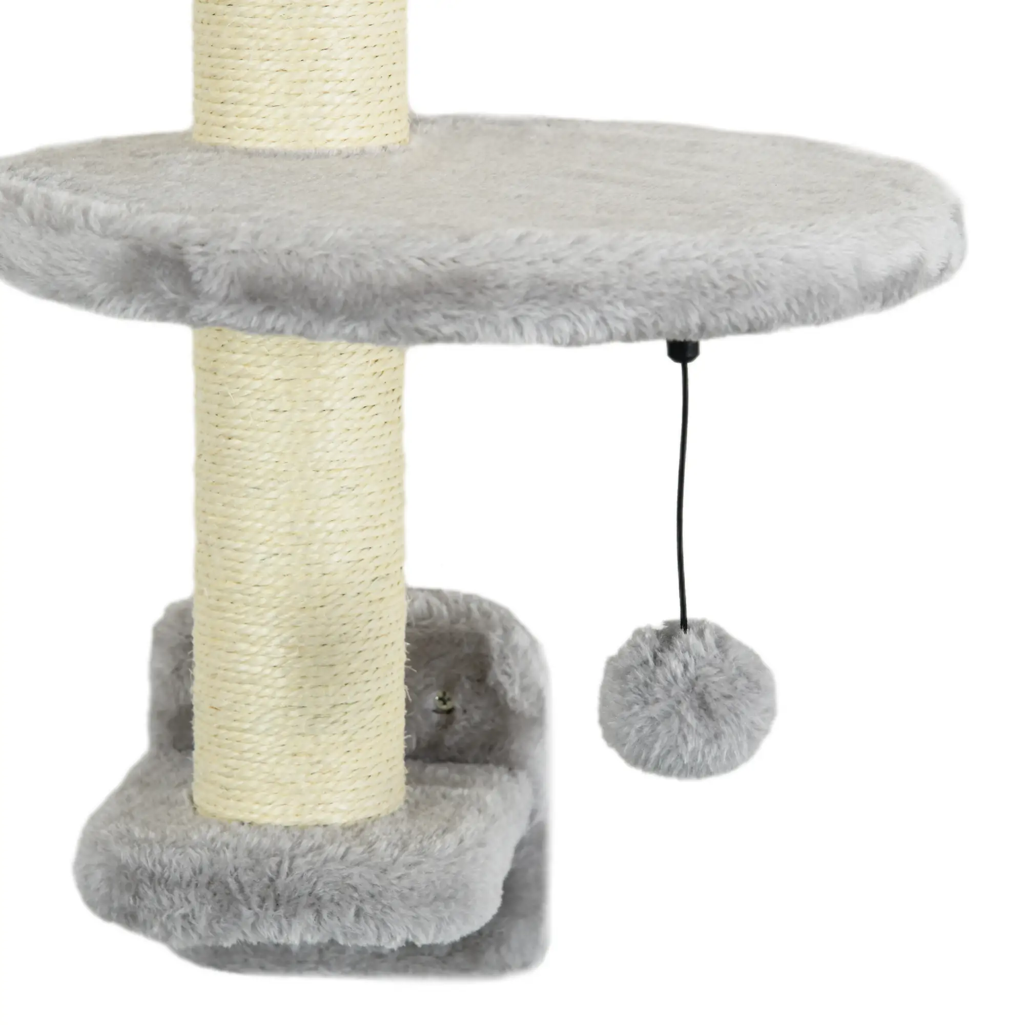 3PCs Cat Shelves, Hammock, Scratching Posts, Platforms, Grey - Image 9