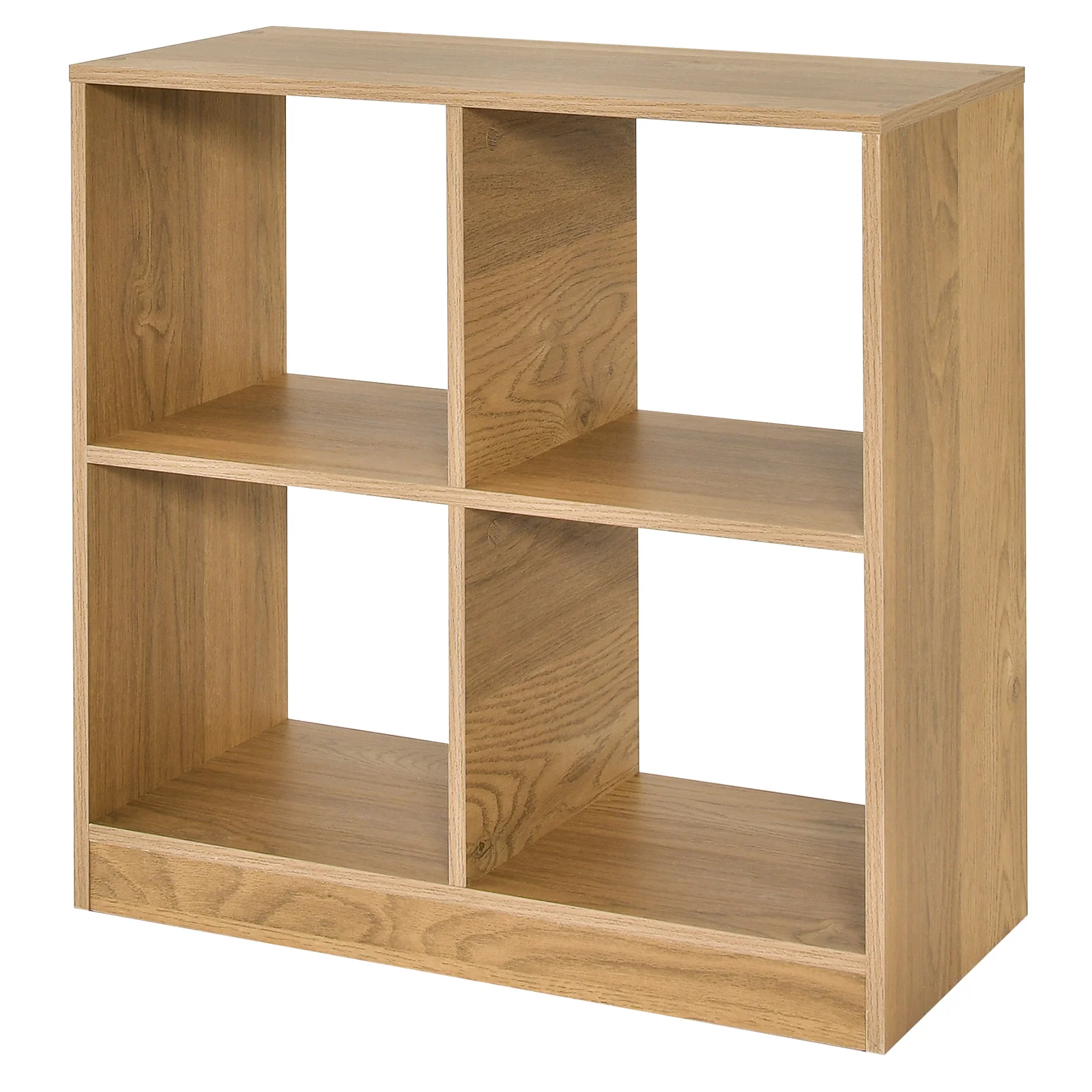 4-Cube Kids Bookcase, Open Shelves, Natural - Image 4