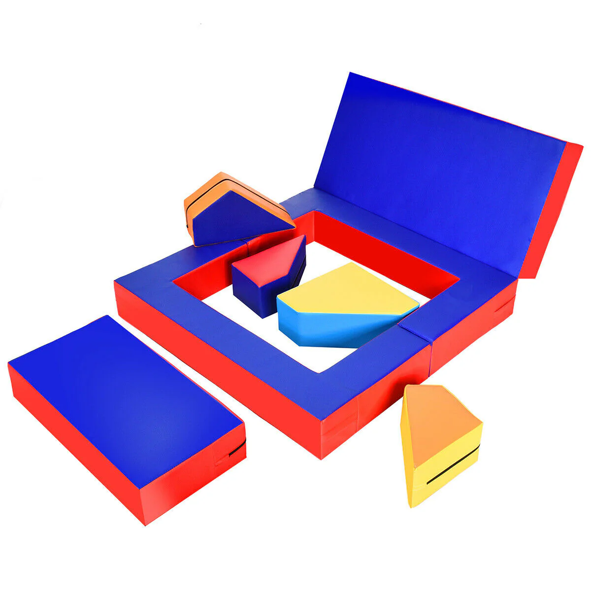 4-in-1 Crawl Climb Foam Shapes, Toddler Kids Play Set, Multicolor - Image 4