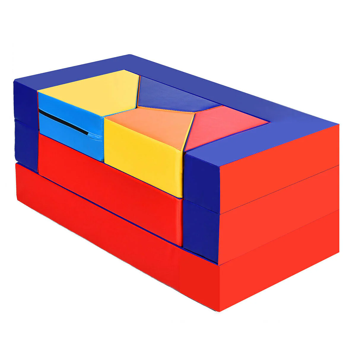 4-in-1 Crawl Climb Foam Shapes, Toddler Kids Play Set, Multicolor - Image 9