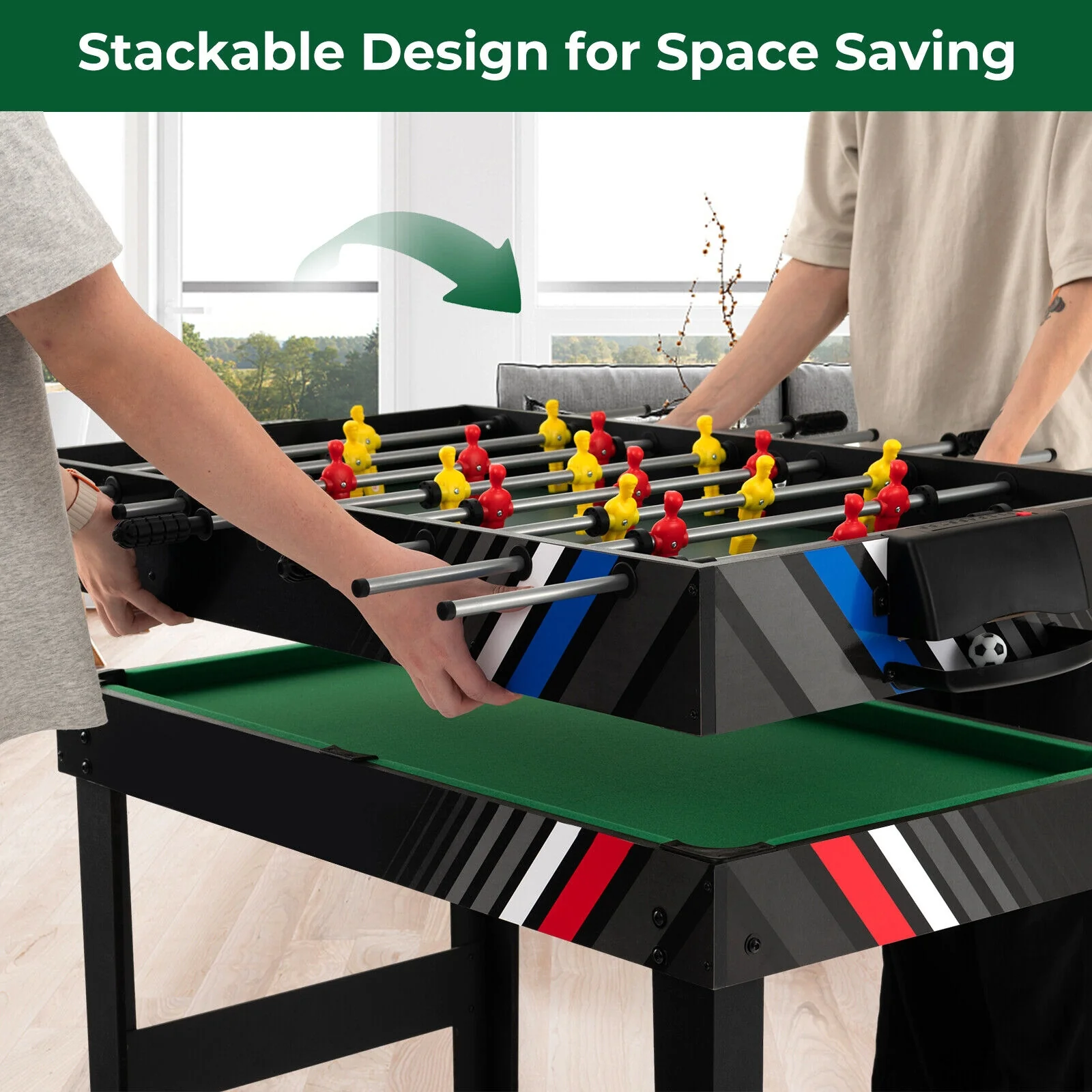 4-In-1 Multi Game Table With Pool Billiards - Image 10