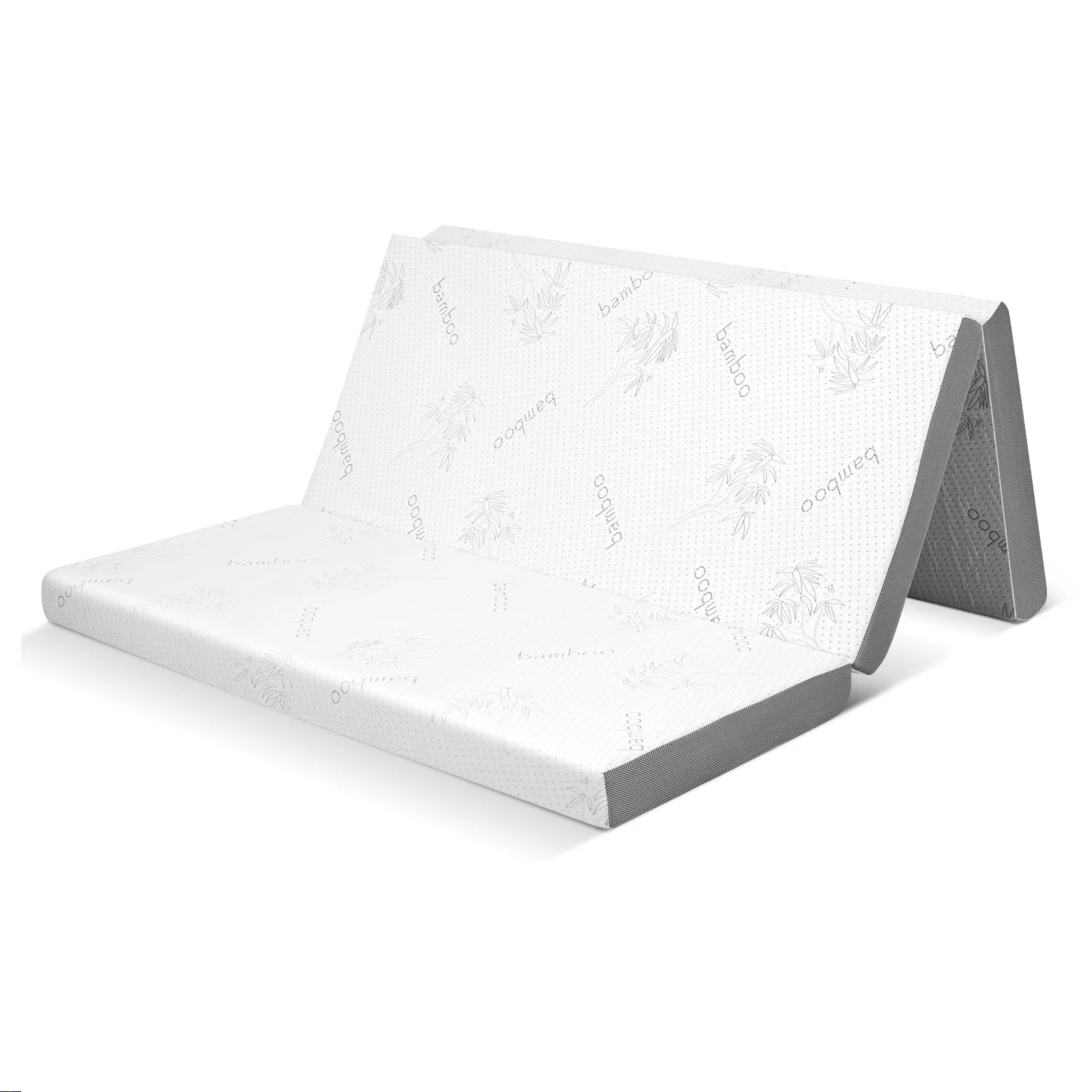 4 Inch Tri-Fold Cooling Gel Memory Foam Mattress, Full Size - Image 4
