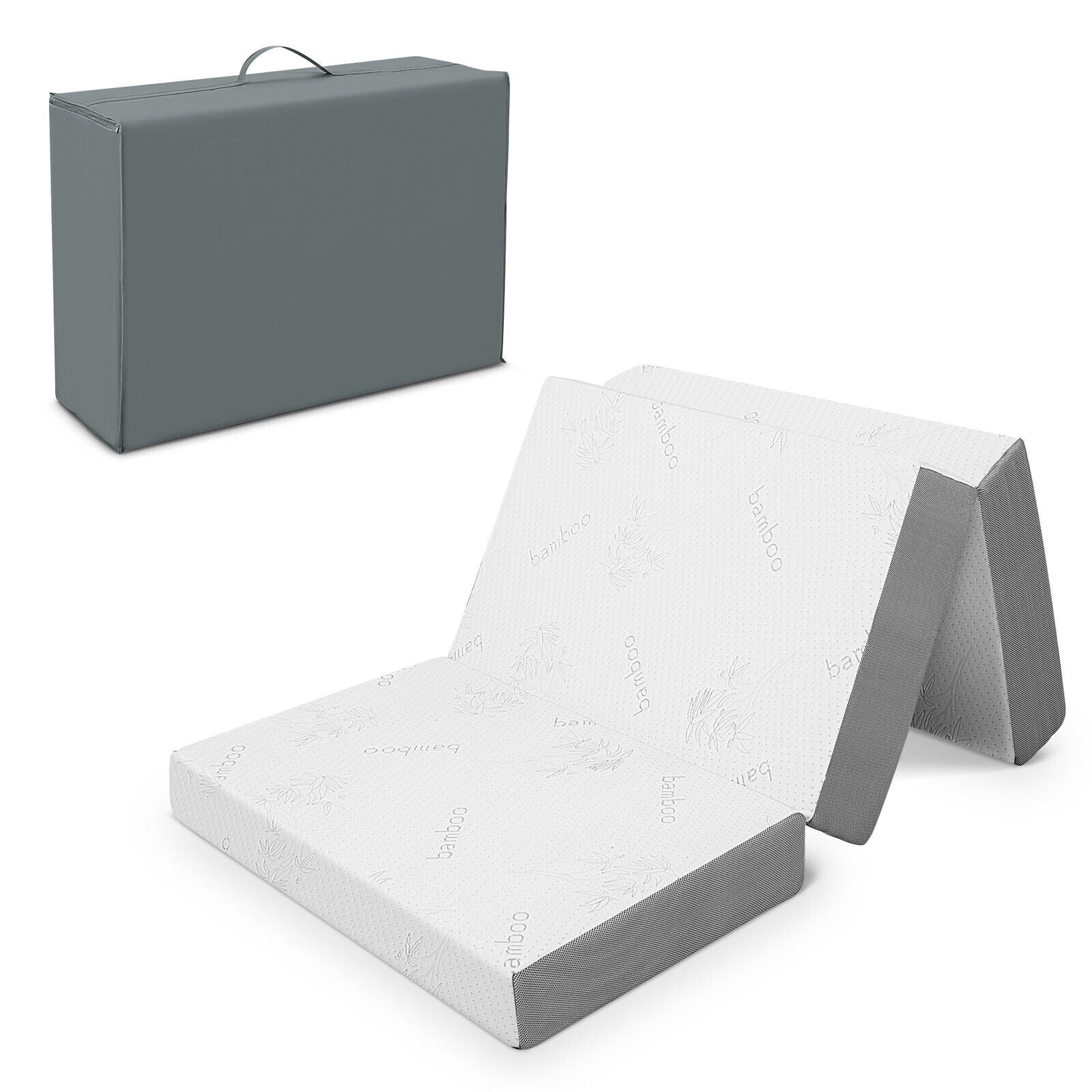 4 Inch Tri-Fold Cooling Gel Memory Foam Mattress, Twin XL - Image 5