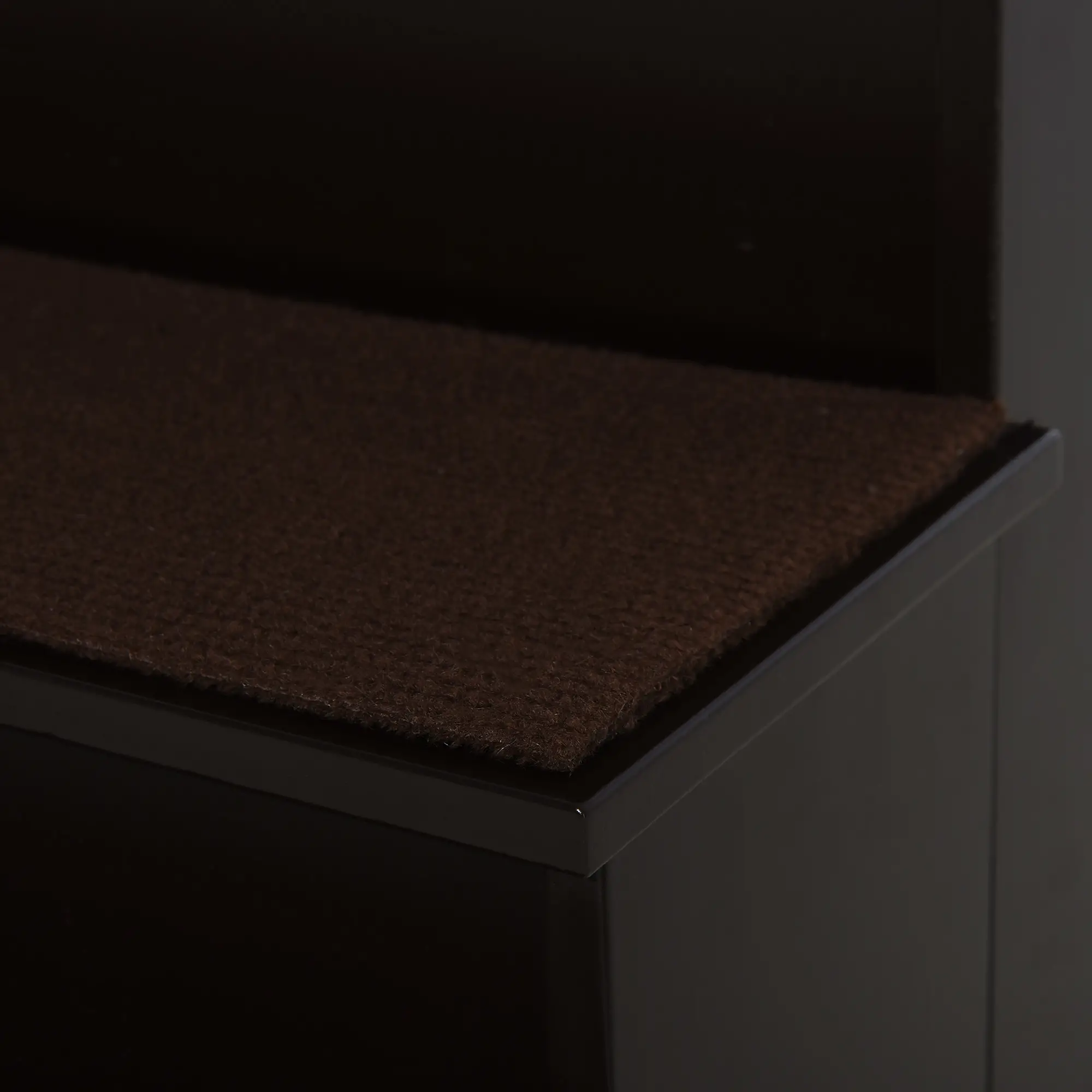 4-Level Wooden Pet Stairs, Non-Slip Carpet, Dark Coffee - Image 10