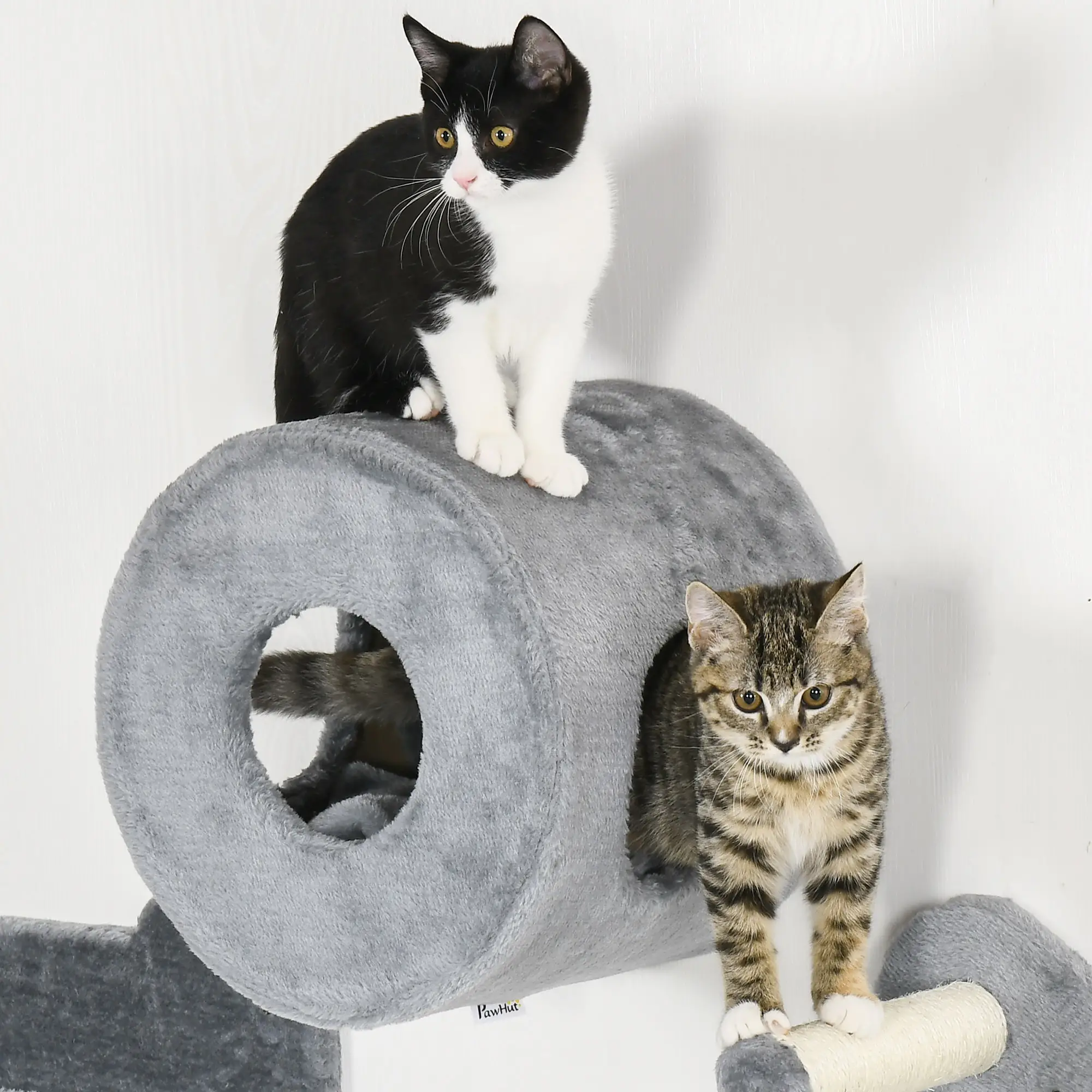 4 Pcs 9.3" H Cat Wall Shelves, Pet Climbing Shelf Set, Grey - Image 9