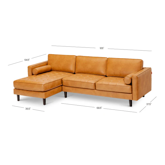 4-Piece Home Furniture Set with 2 Swivel Bar Stools Kitchen Sideboard Sectional Sofa & Glass Coffee Table - Image 7