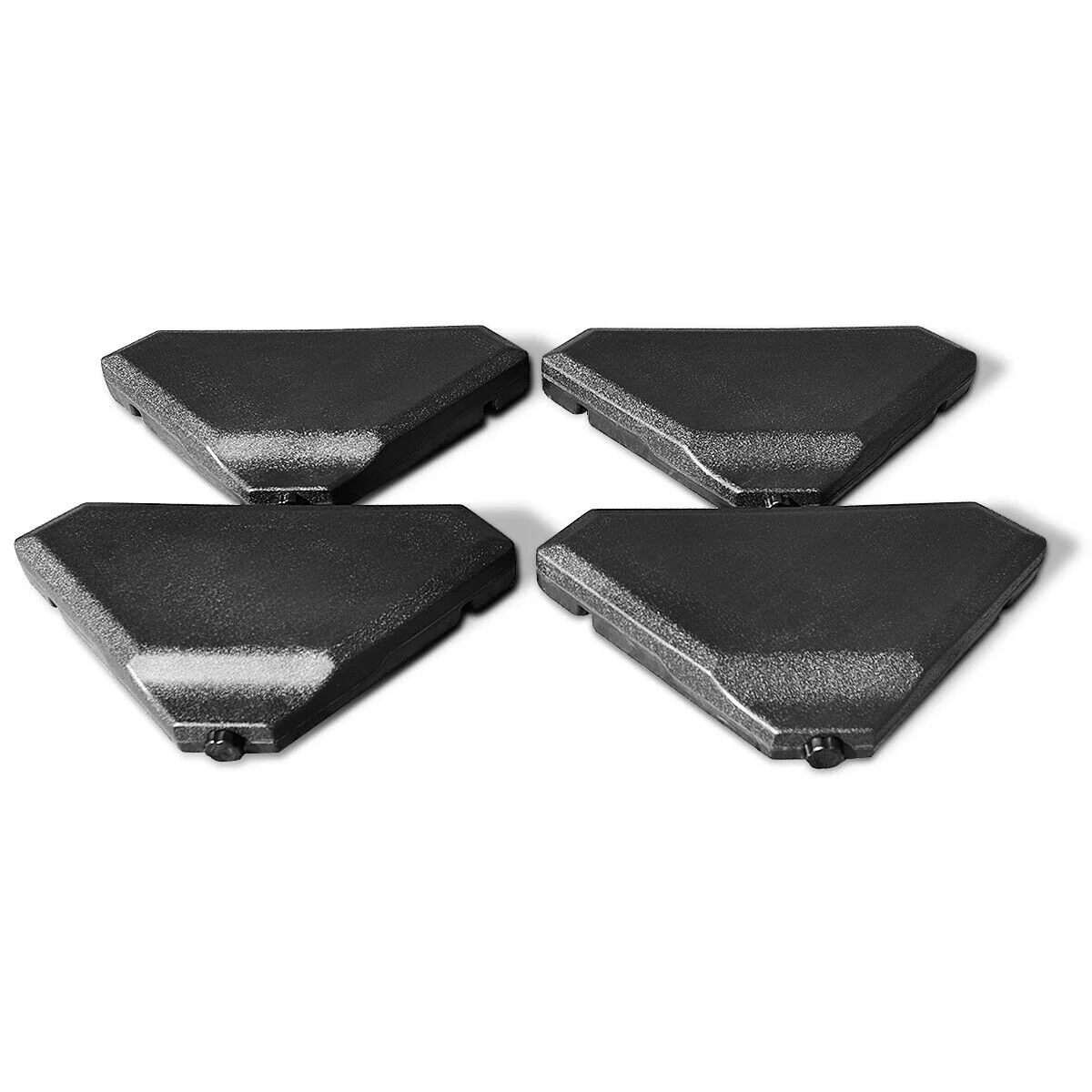 4 Pieces 195 lbs Patio Umbrella Base, Black