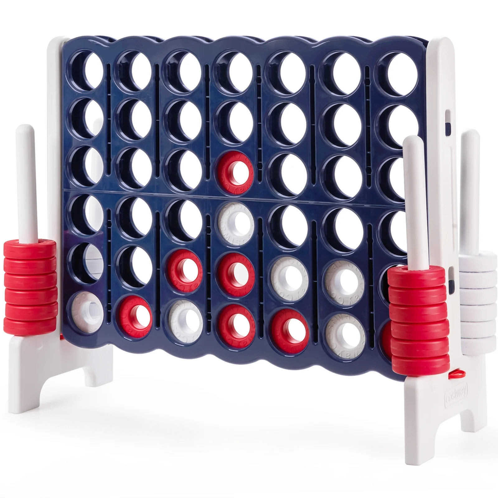 4-To-Score 4 In A Row Giant Game Set, White - Image 4