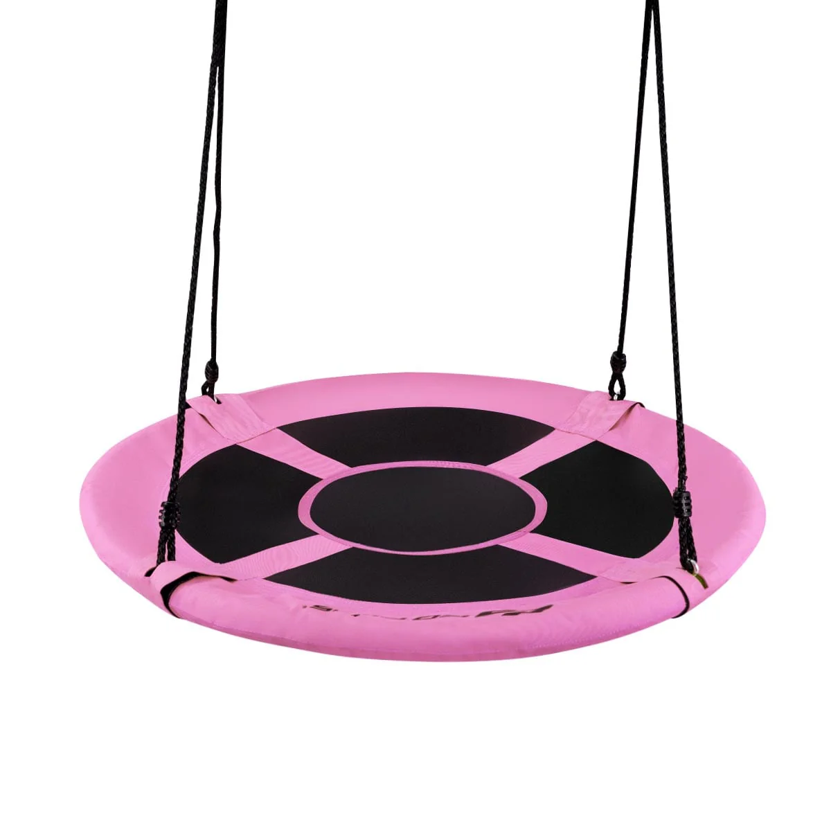 40 Inch Flying Saucer Tree Swing, Indoor Outdoor Play Set, Pink