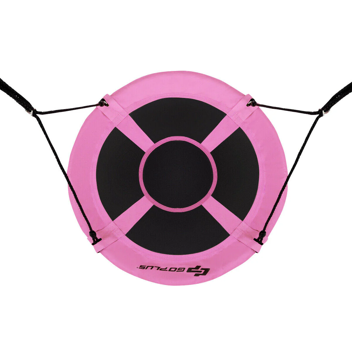 40 Inch Flying Saucer Tree Swing, Indoor Outdoor Play Set, Pink - Image 5
