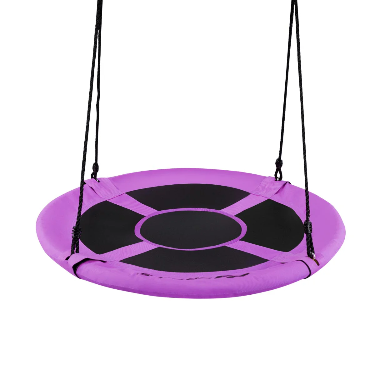 40 Inch Flying Saucer Tree Swing, Indoor Outdoor Play Set, Purple - Image 4