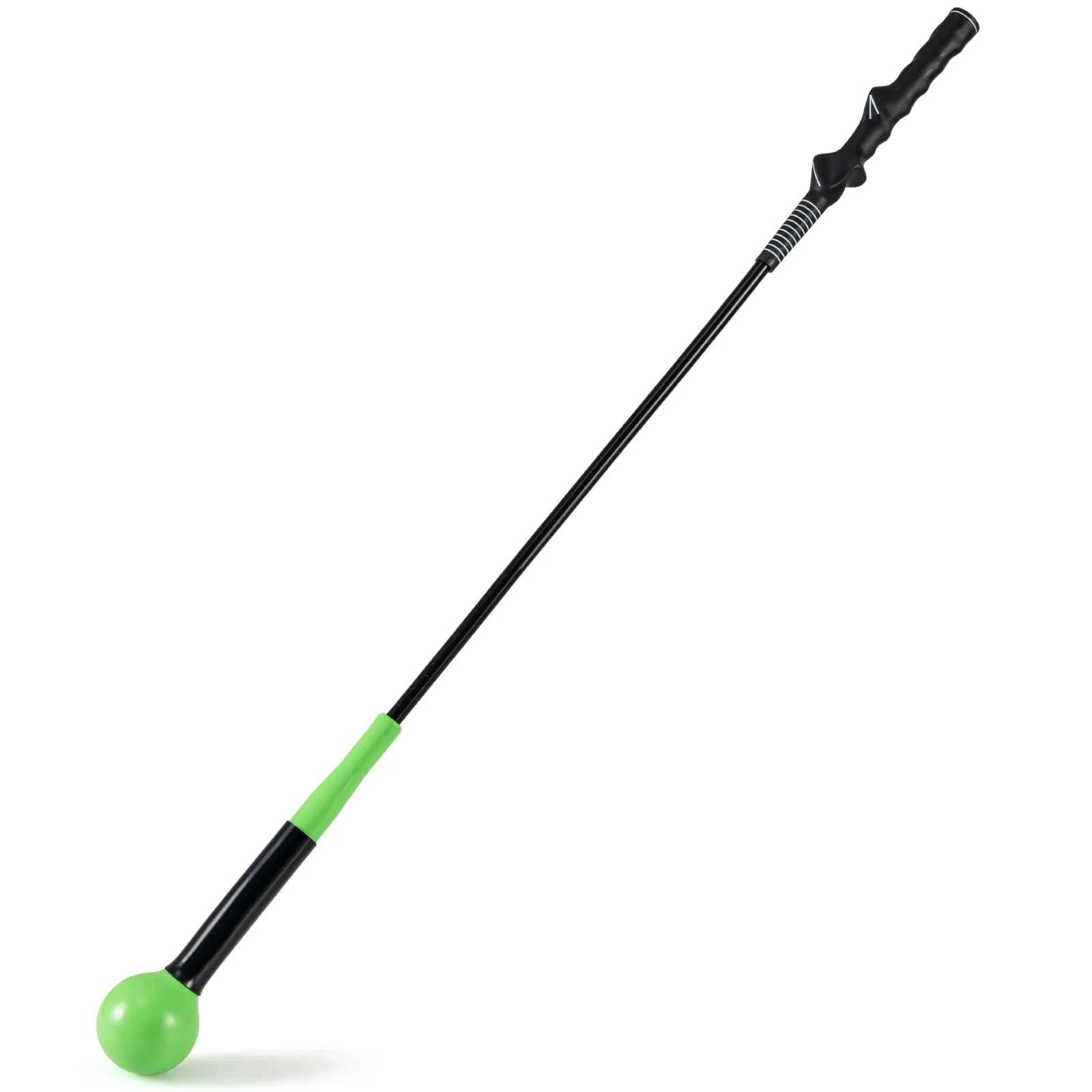 40 Inch Golf Swing Trainer Aid with Weighted Head for Grip Rhythm Balance, Green - Image 4