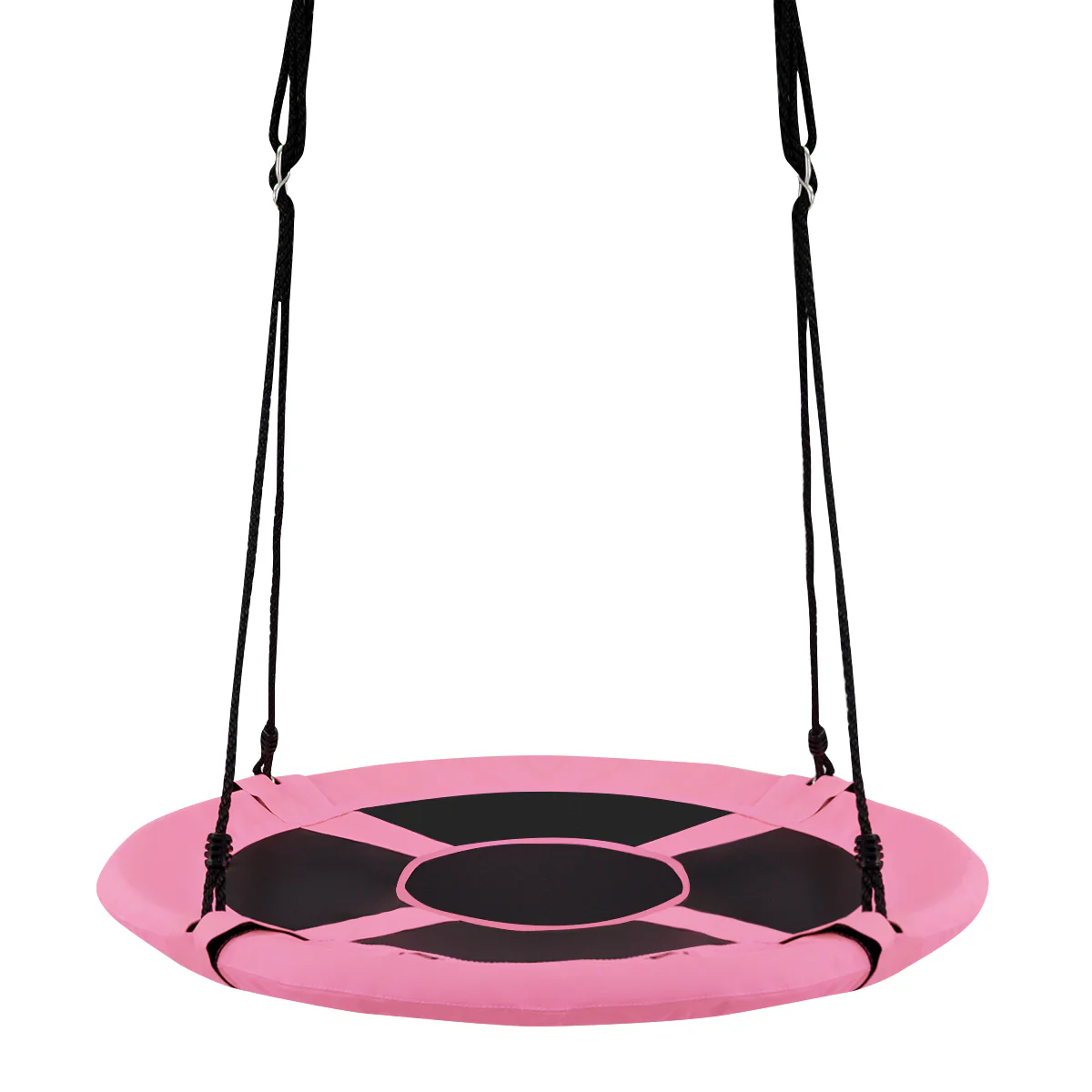 40 Inch Kids Hanging Chair, Detachable Swing Tent Set, Pink - Image 5
