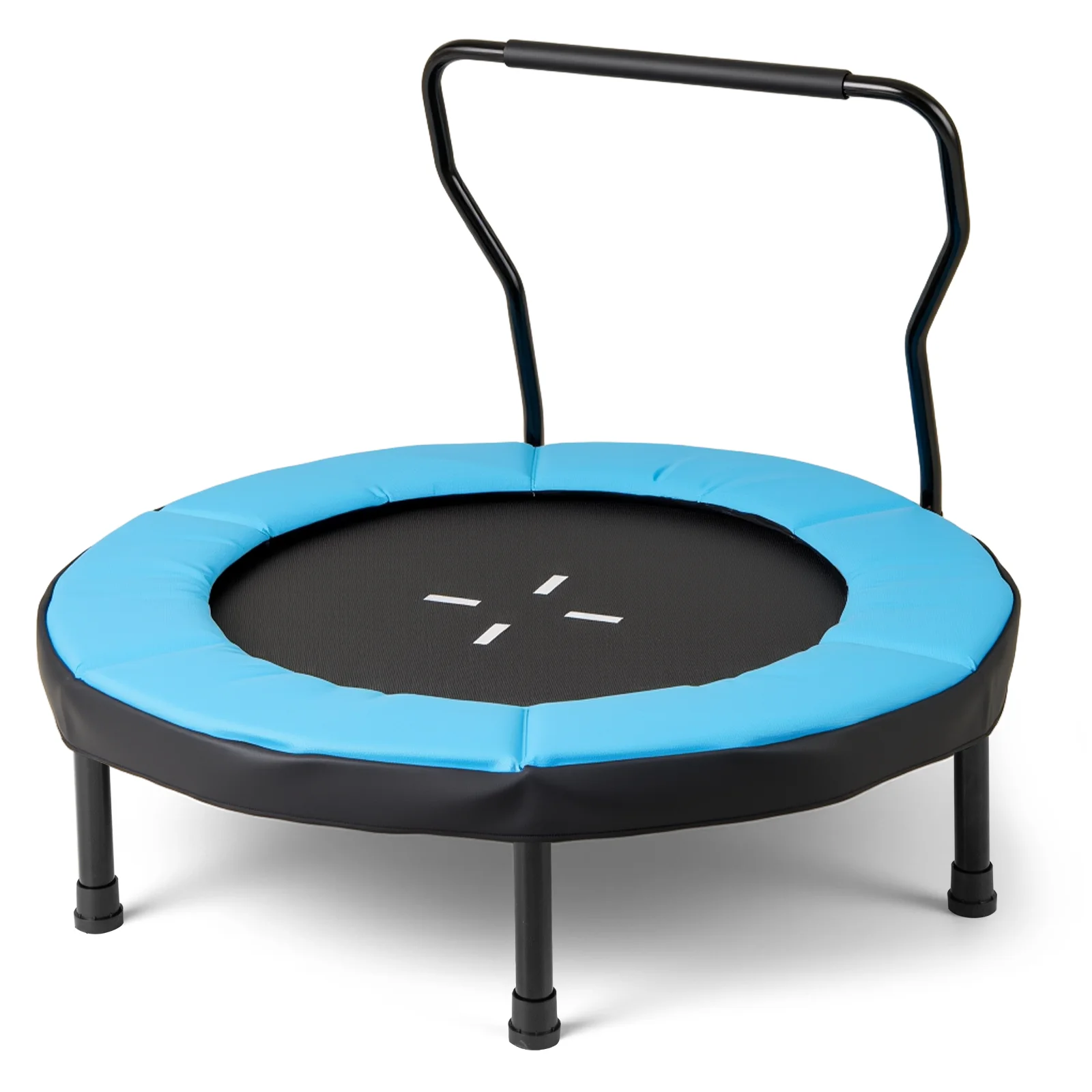 40 Inch Trampoline For Kids, Indoor Outdoor Fitness, Blue - Image 4
