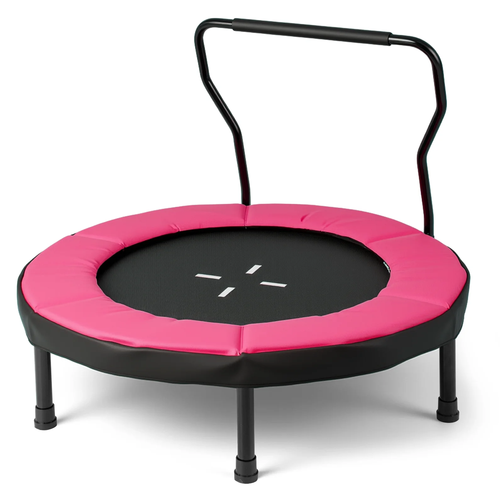 40 Inch Trampoline For Kids, Indoor Outdoor Fitness, Pink - Image 4
