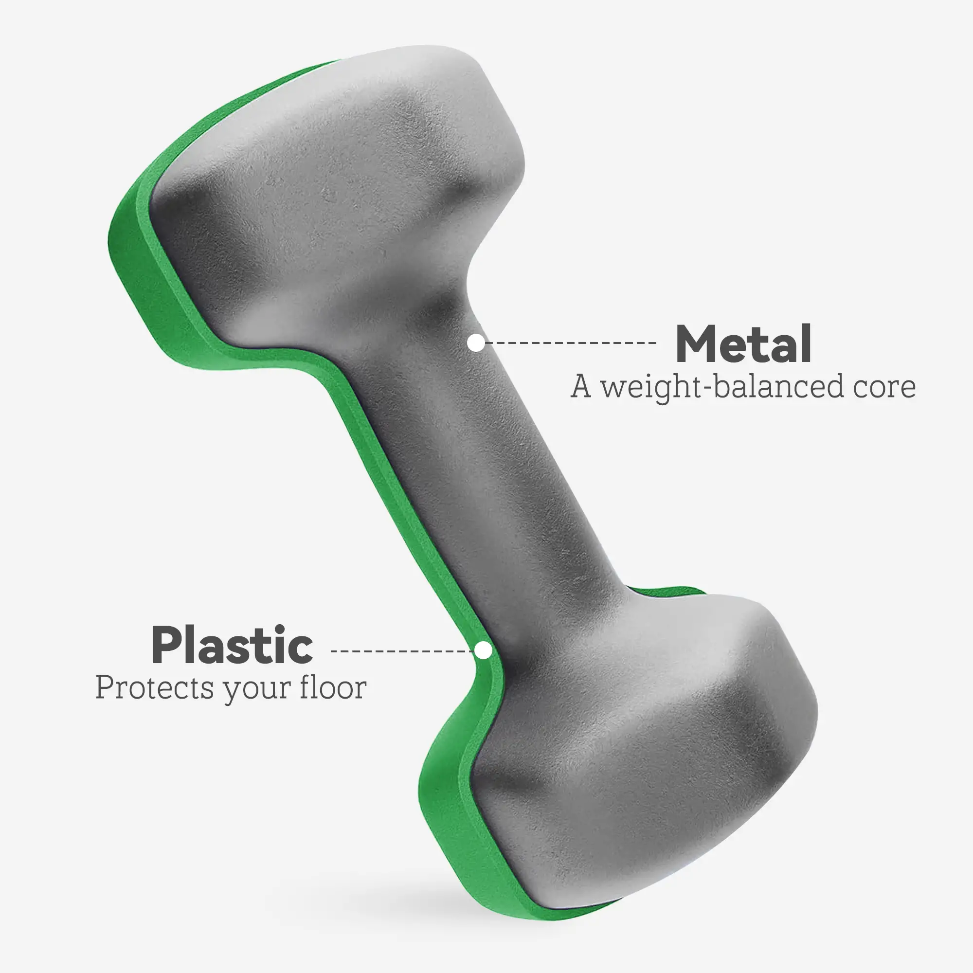 40 LBS Hex Dumbbell Set, Adjustable, Home Gym, Green - Image 6