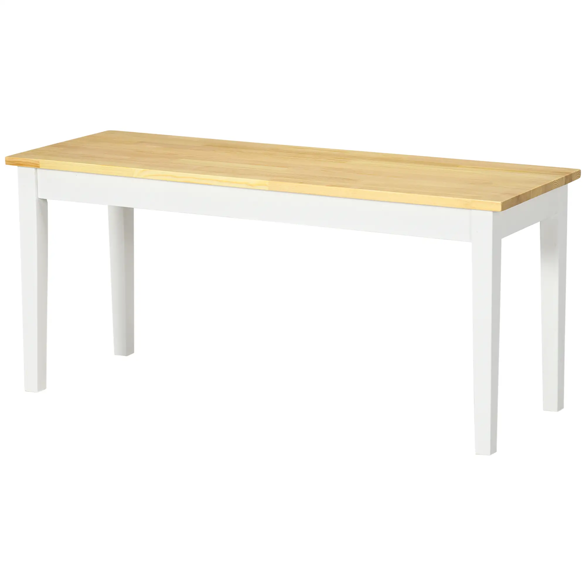 40" Wood Dining Bench, 2 Person, Natural