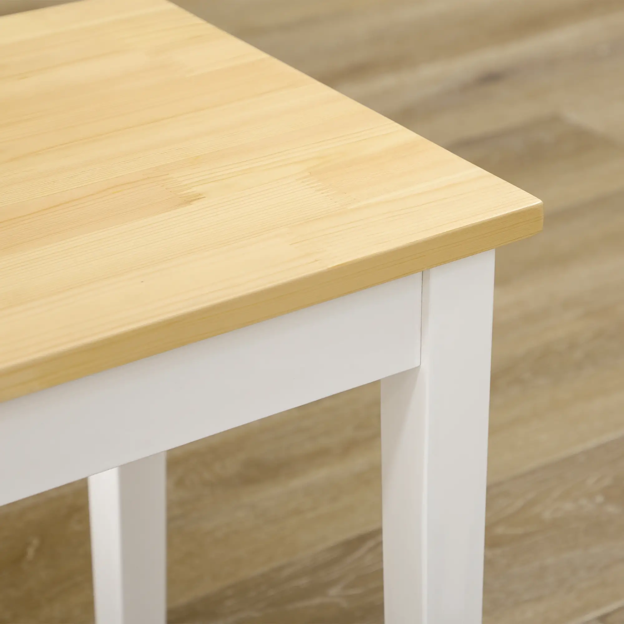40" Wood Dining Bench, 2 Person, Natural - Image 10