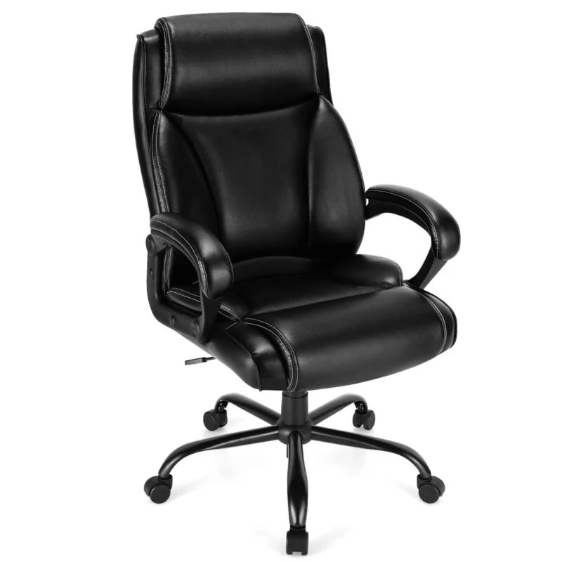 400 Pounds Adjustable High Back Leather Office Chair - Image 10
