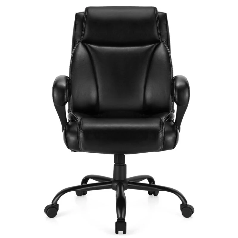 400 Pounds Adjustable High Back Leather Office Chair - Image 8