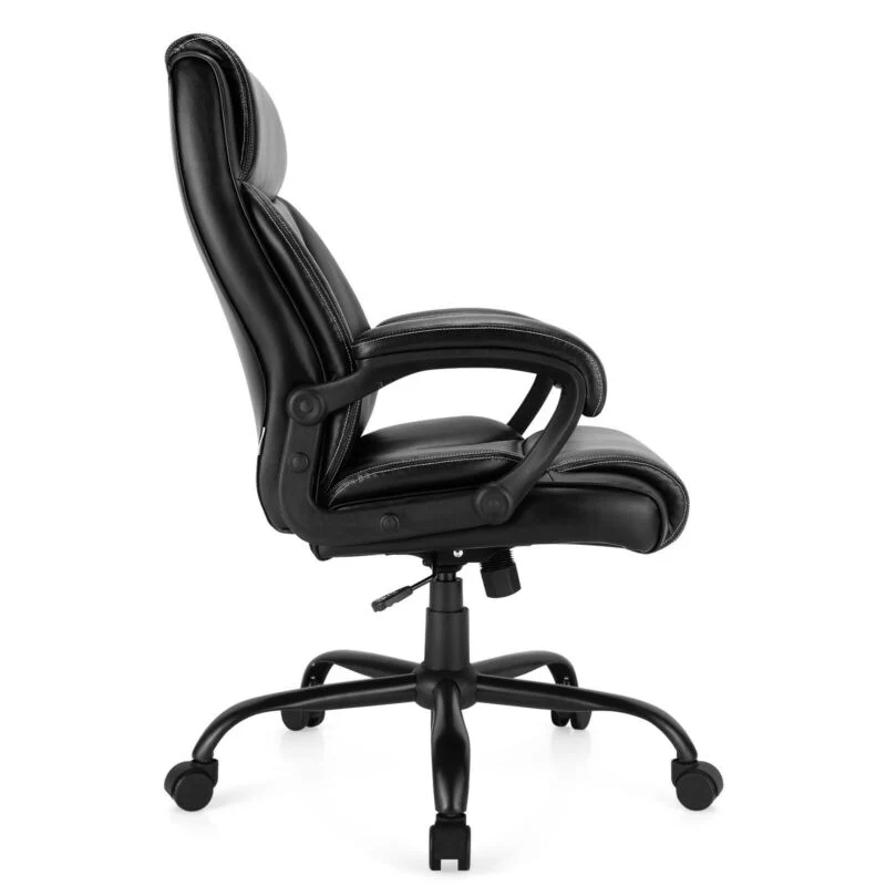 400 Pounds Adjustable High Back Leather Office Chair - Image 9