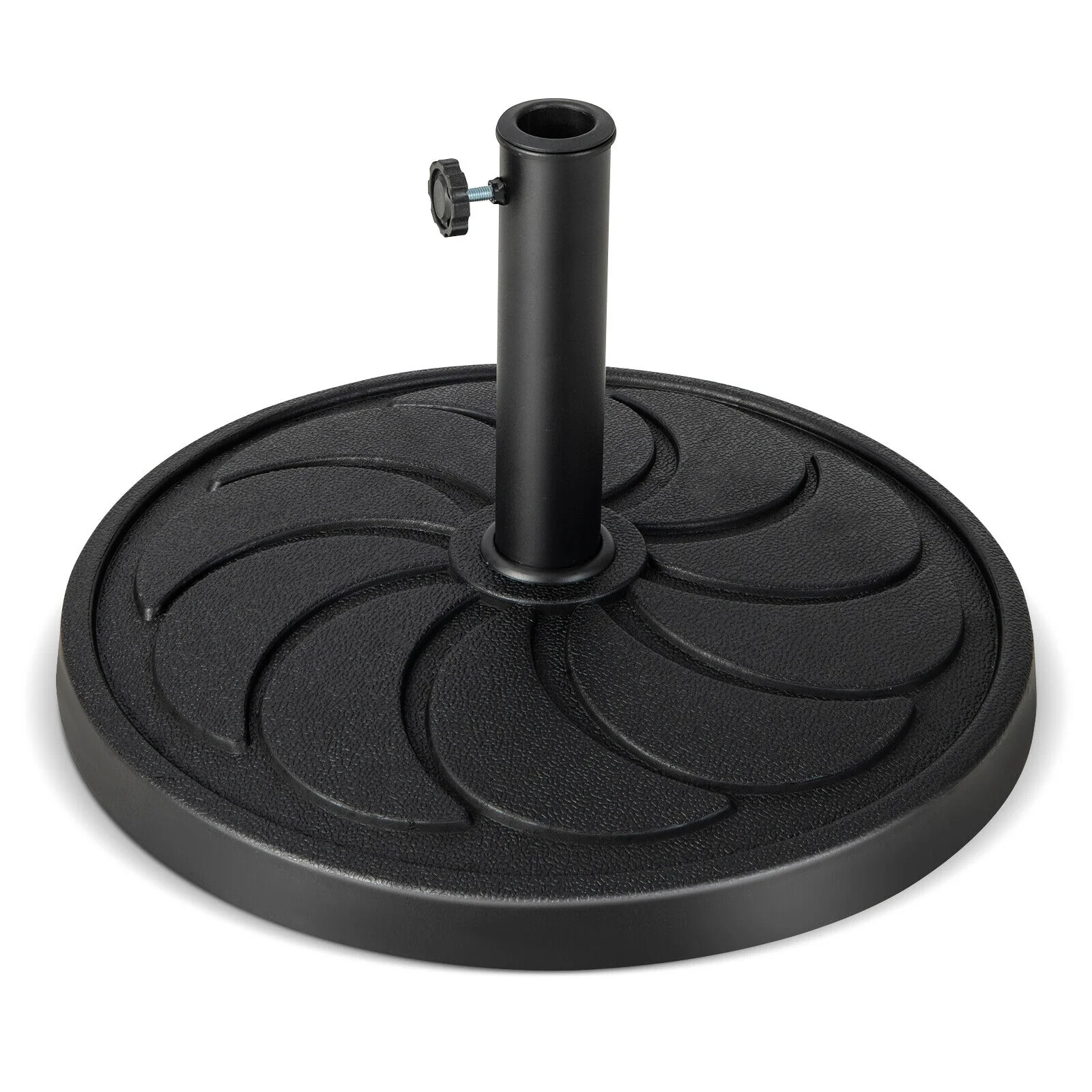 40LBS 21.5Inch Round Outdoor Umbrella Base, Black - Image 4